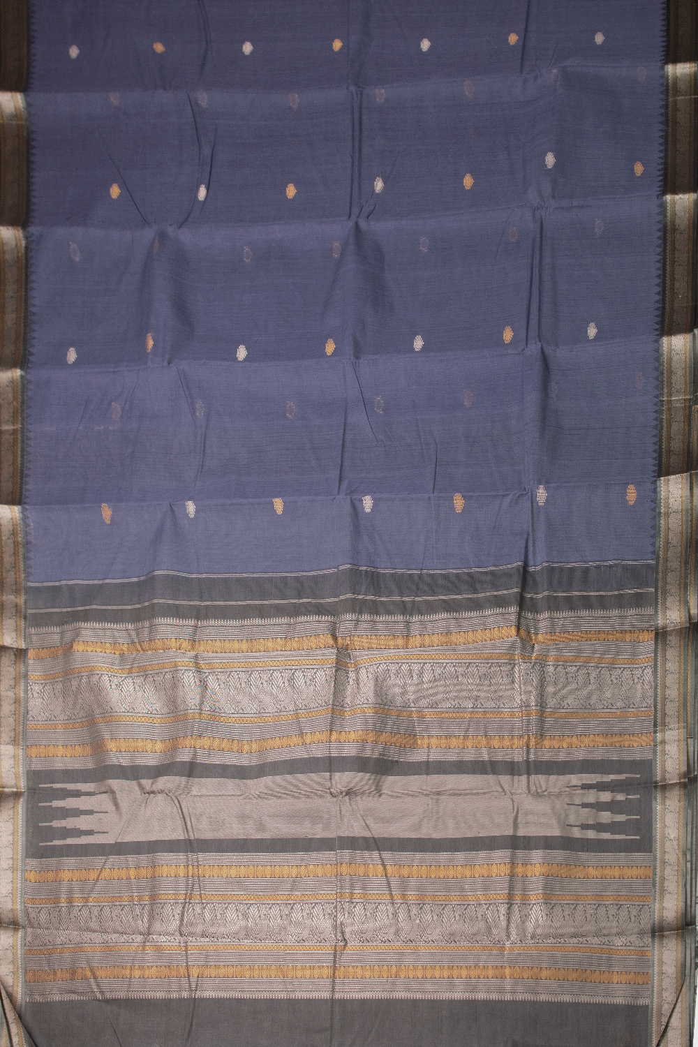 Eminence Purple Kanchipuram Cotton saree - Image 2
