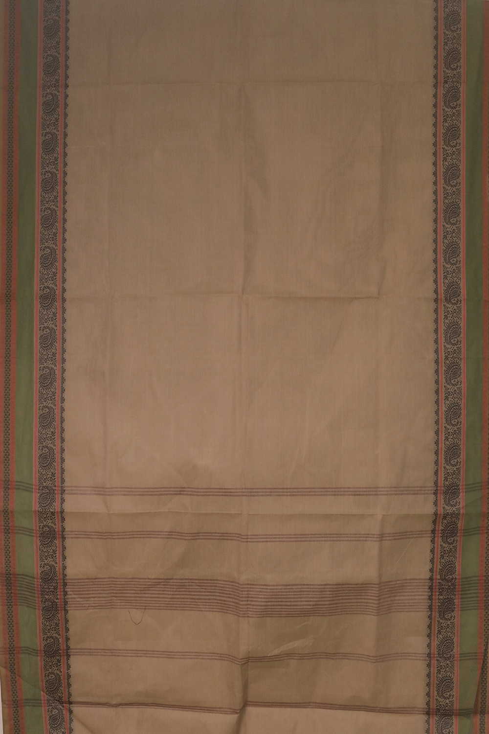 Shade of Beige Kanchipuram Cotton saree - Image 2