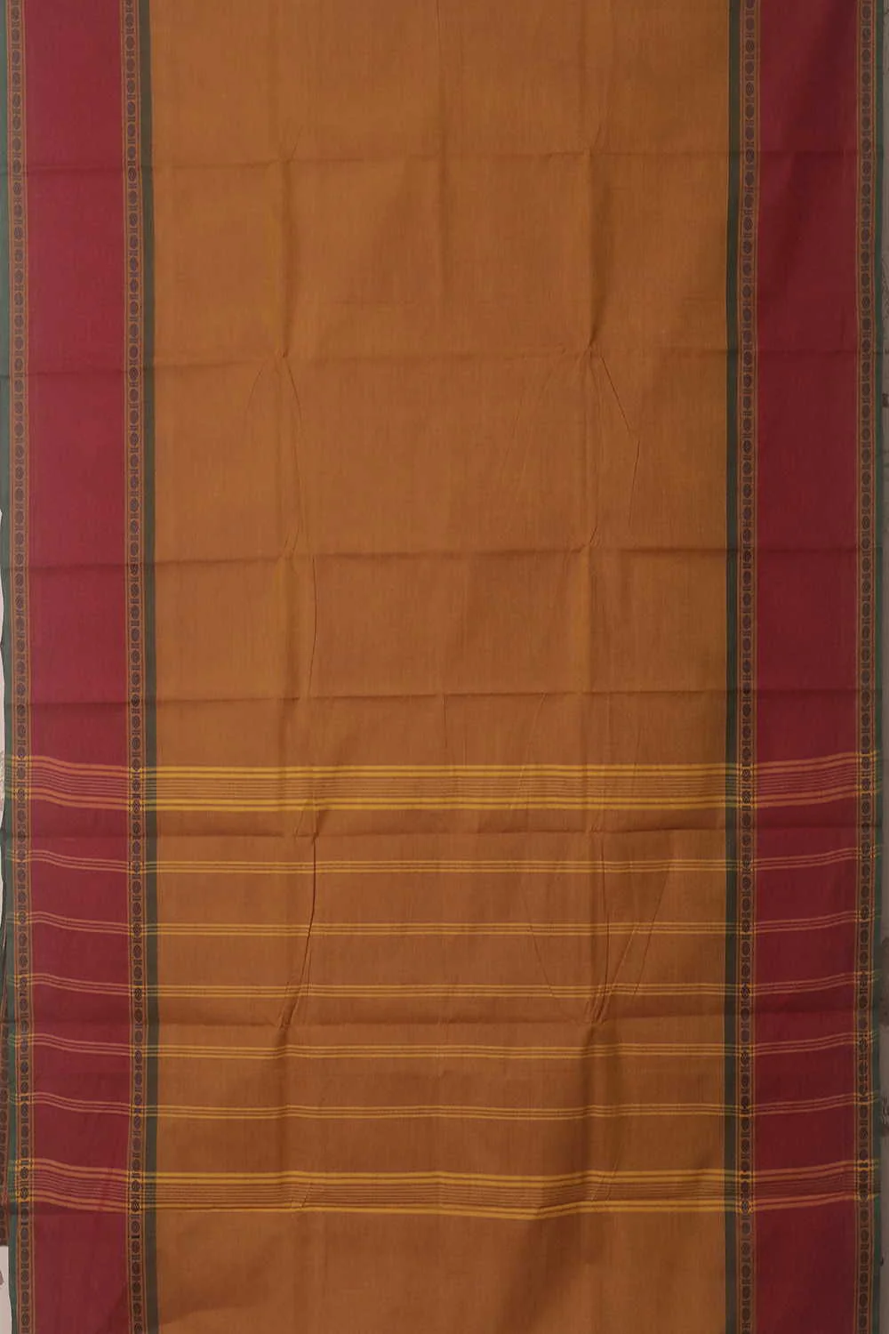 Shade of Yellow Kanchipuram Cotton saree - Image 2