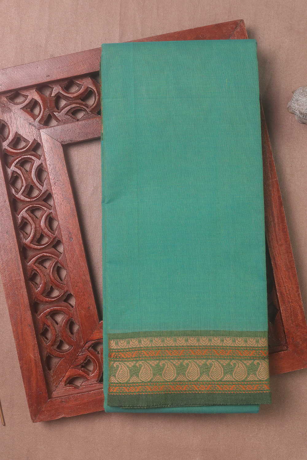 Green Shade of Kanchipuram Cotton saree