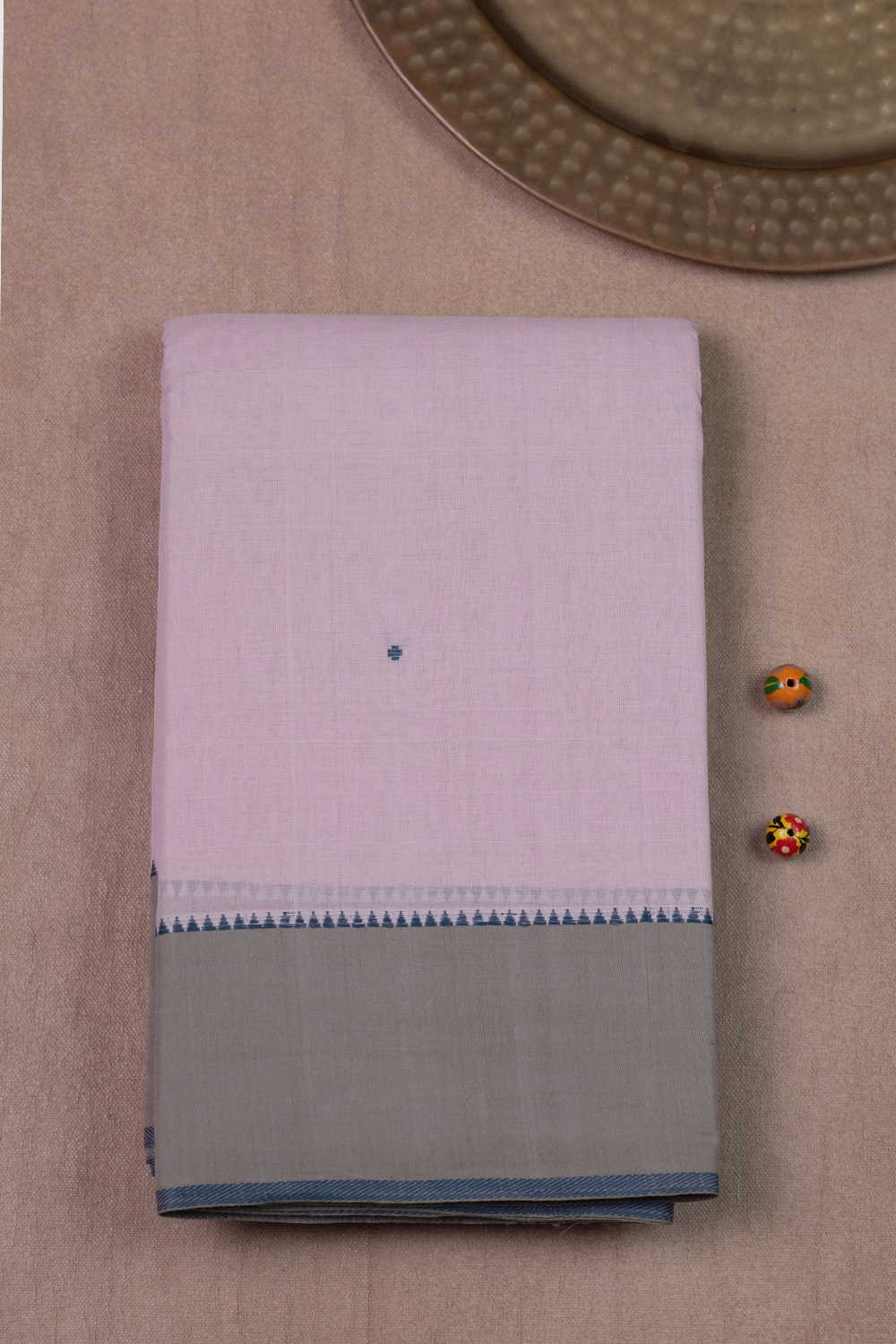 Lavender Pink Kanchipuram Cotton saree