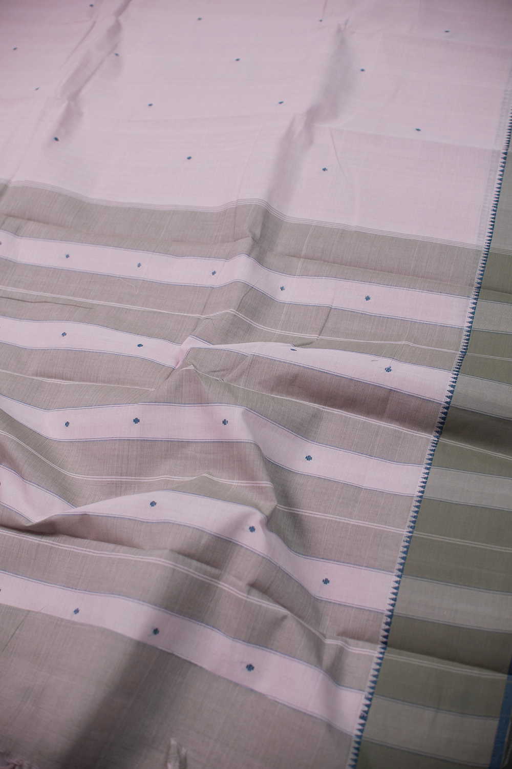Lavender Pink Kanchipuram Cotton saree - Image 3