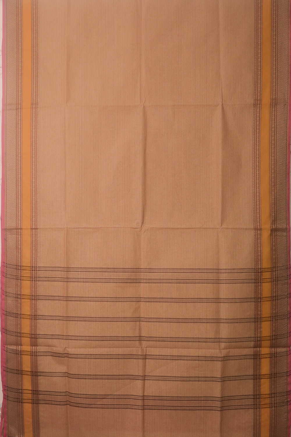 Beige Kanchipuram Cotton saree - Image 2