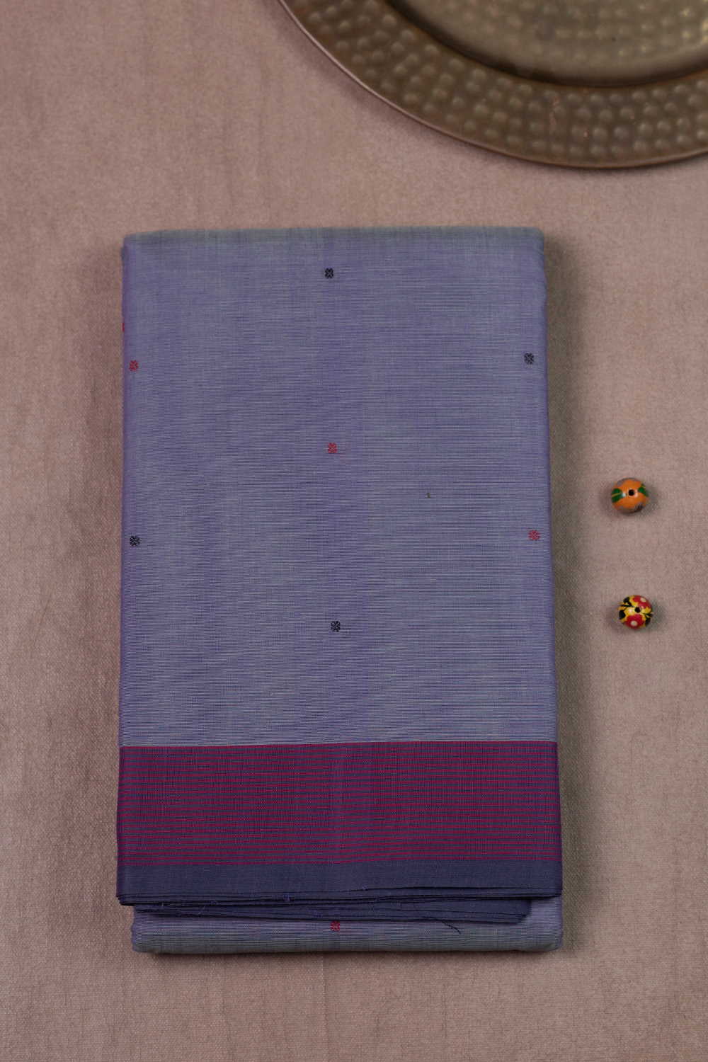 Purple Shaded Kanchipuram Cotton saree