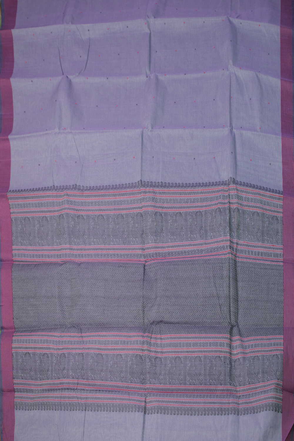 Purple Shaded Kanchipuram Cotton saree - Image 2