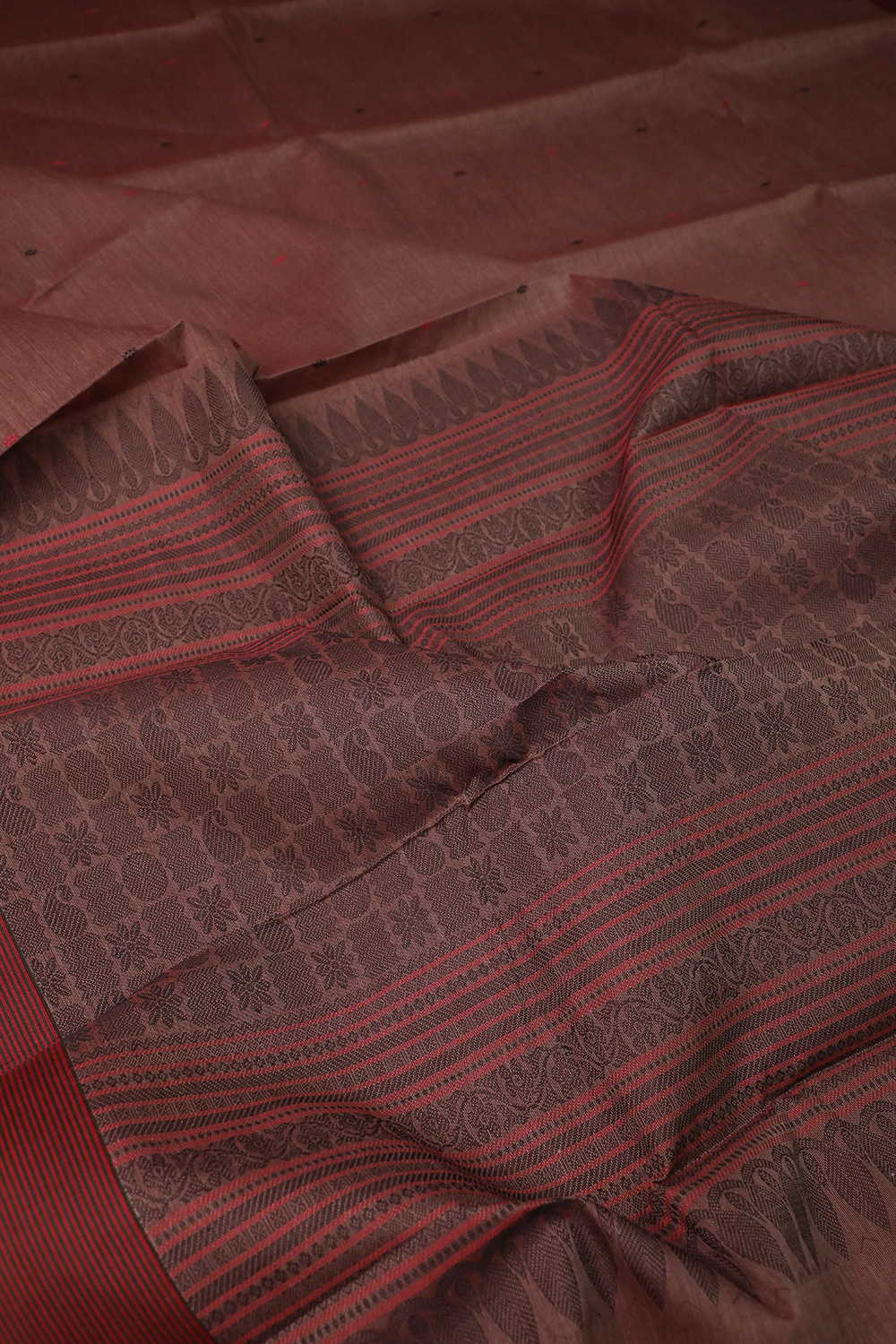 Tiny Butta Kanchipuram Cotton saree - Image 3