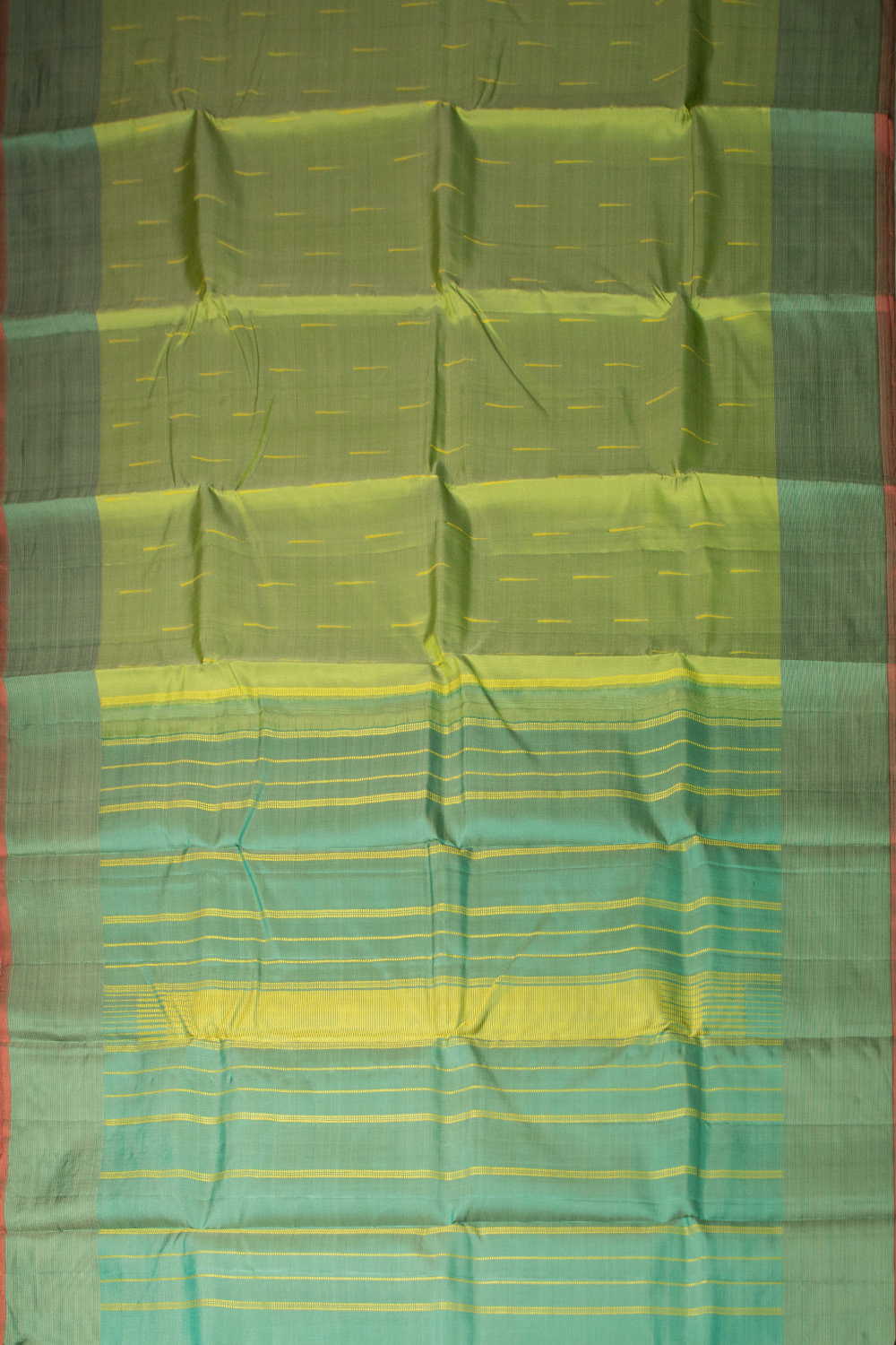 Parrot Green Kanchipuram Silk saree - Image 2