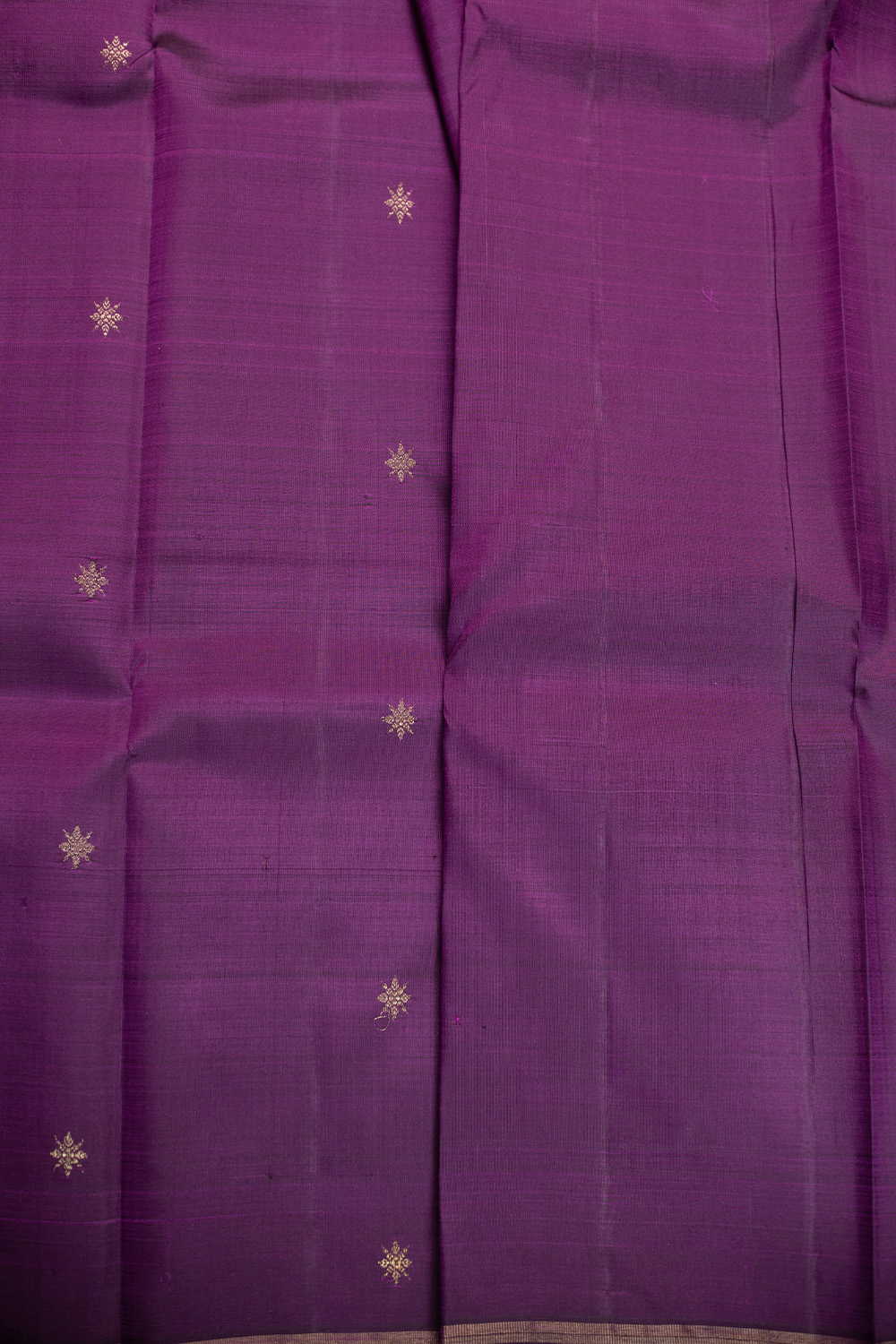 Zari Butti - Purple Kanchipuram Silk saree - Image 4