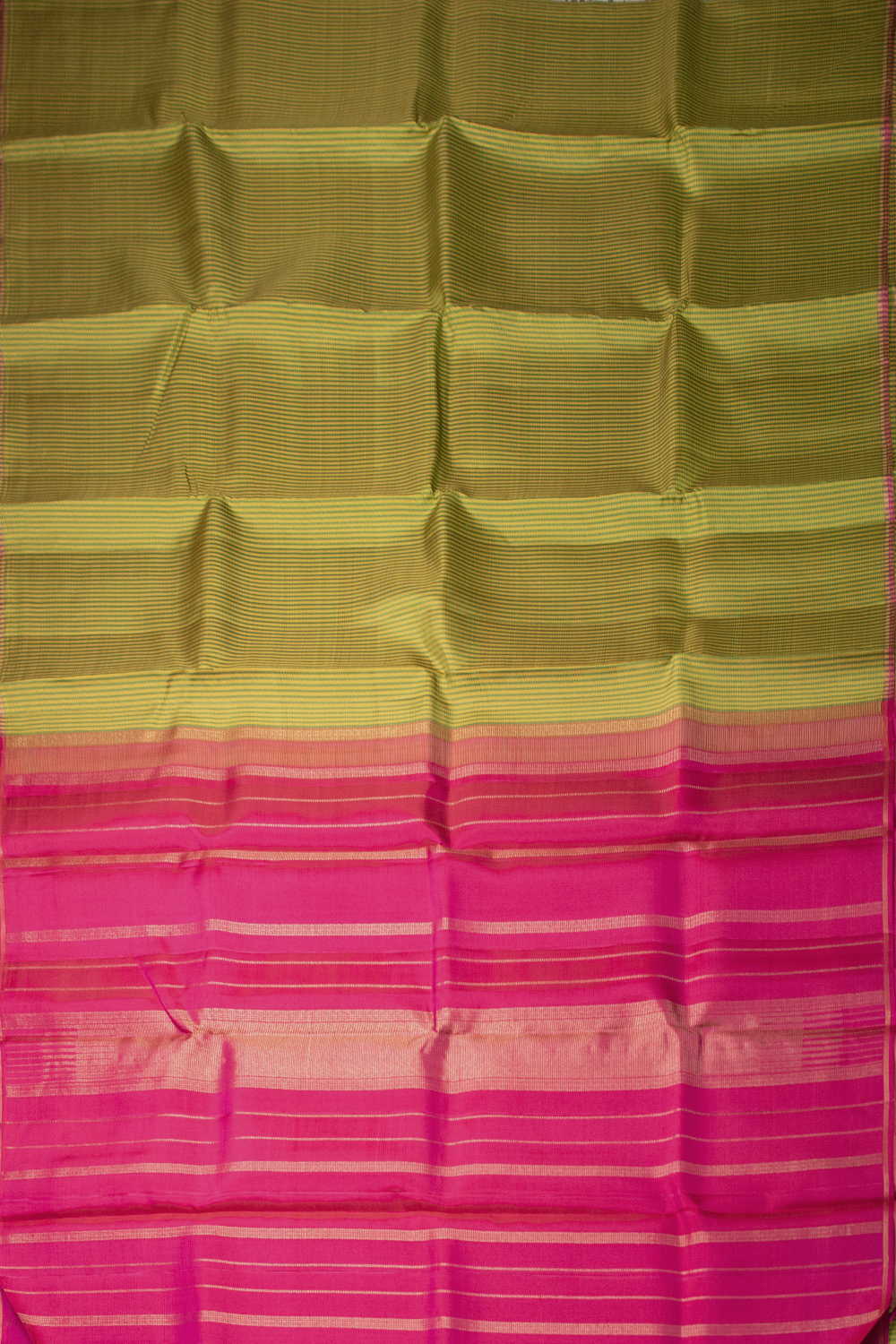 Emerald Micro Checks Kanchipuram Silk saree - Image 2