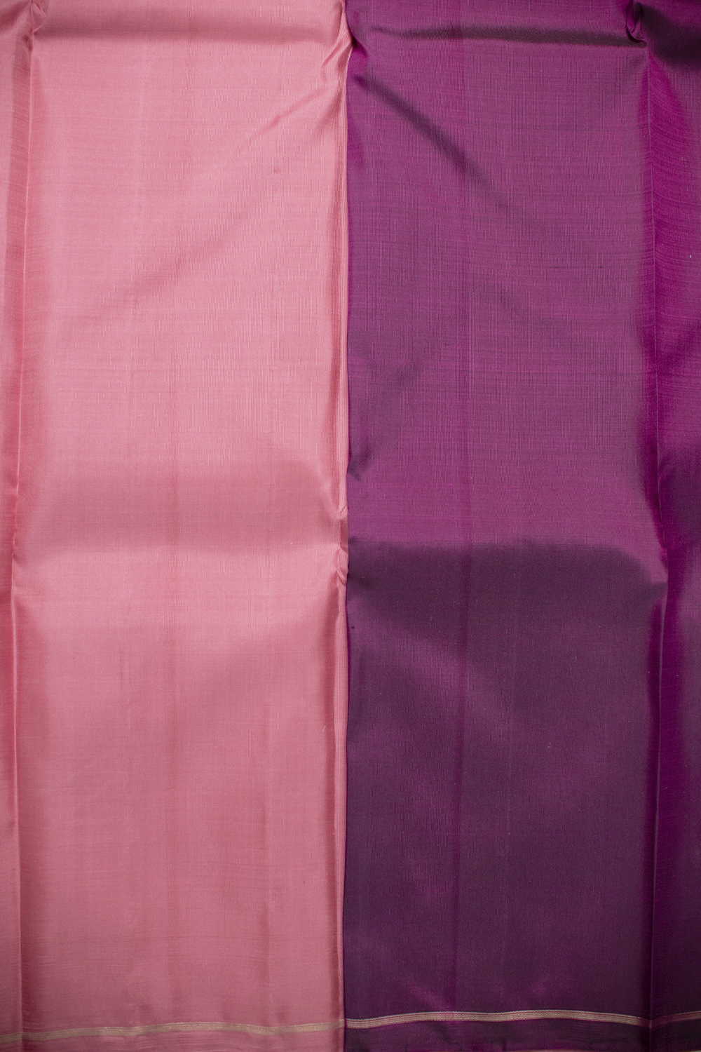 Thread Stripe on Pink Kanchipuram Silk saree - Image 4