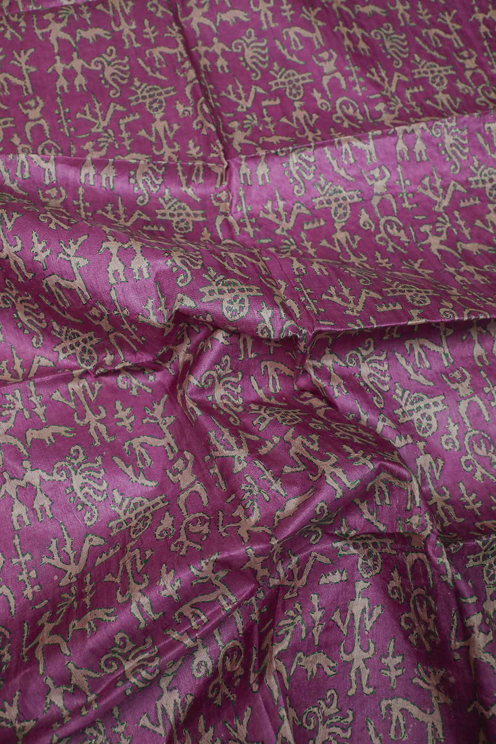 Persian Pink Kantha Tussar Silk Blouse - Image 3