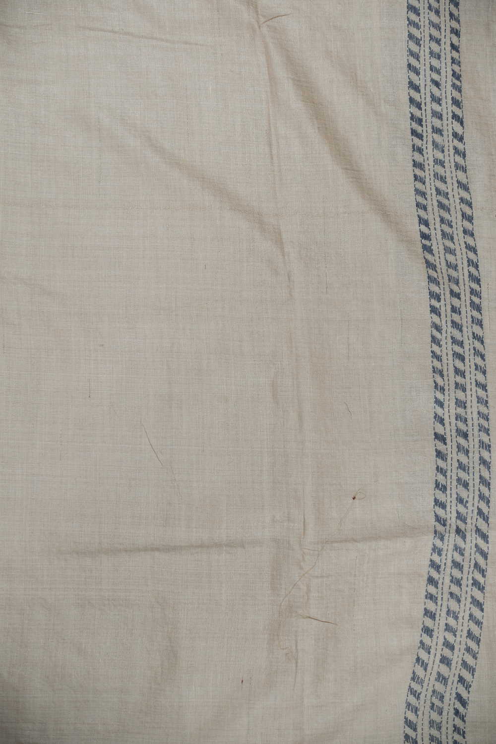 Ivory Cream Kantha Silk saree - Image 4