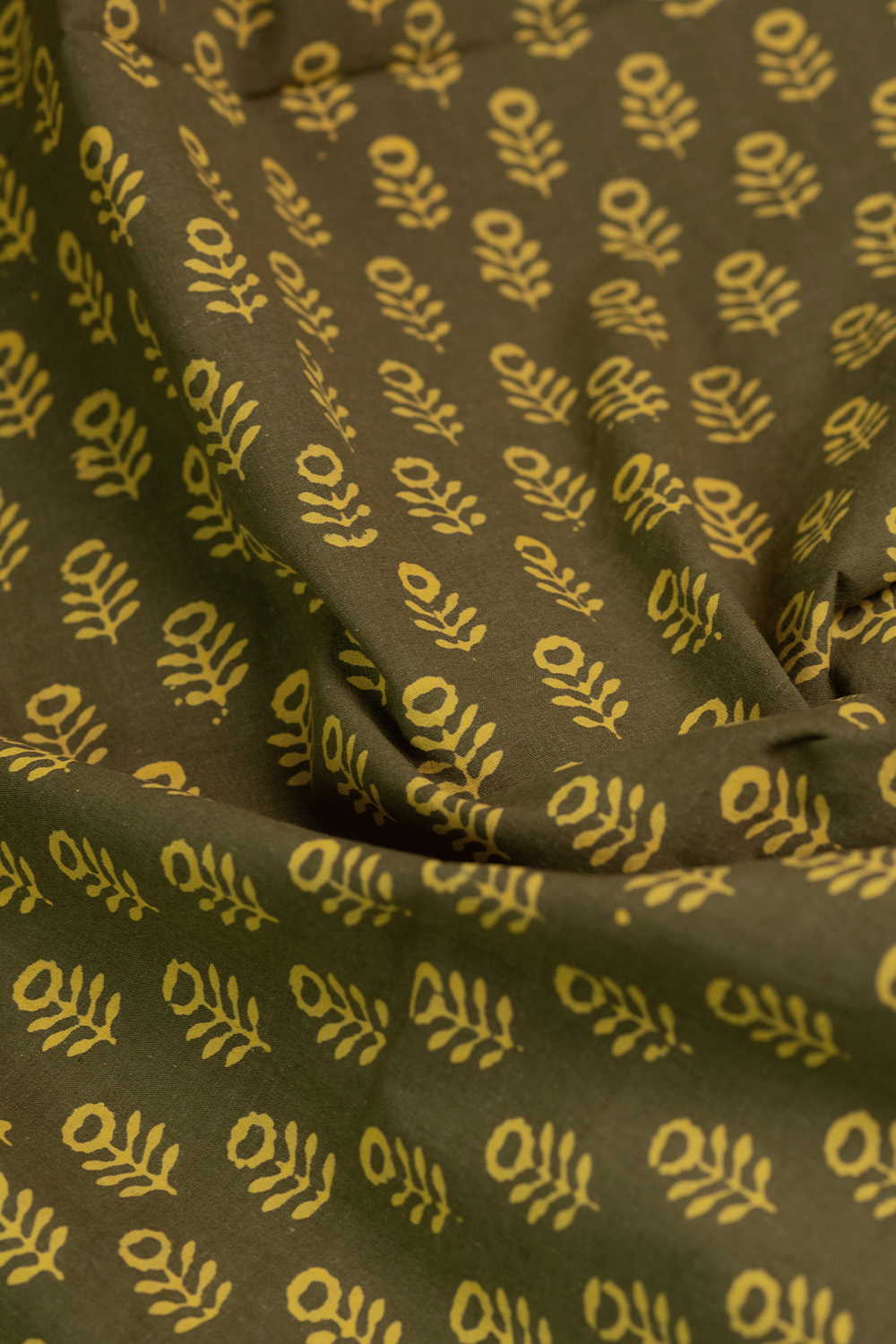 Deep Green Kutch Cotton Fabric - Image 3