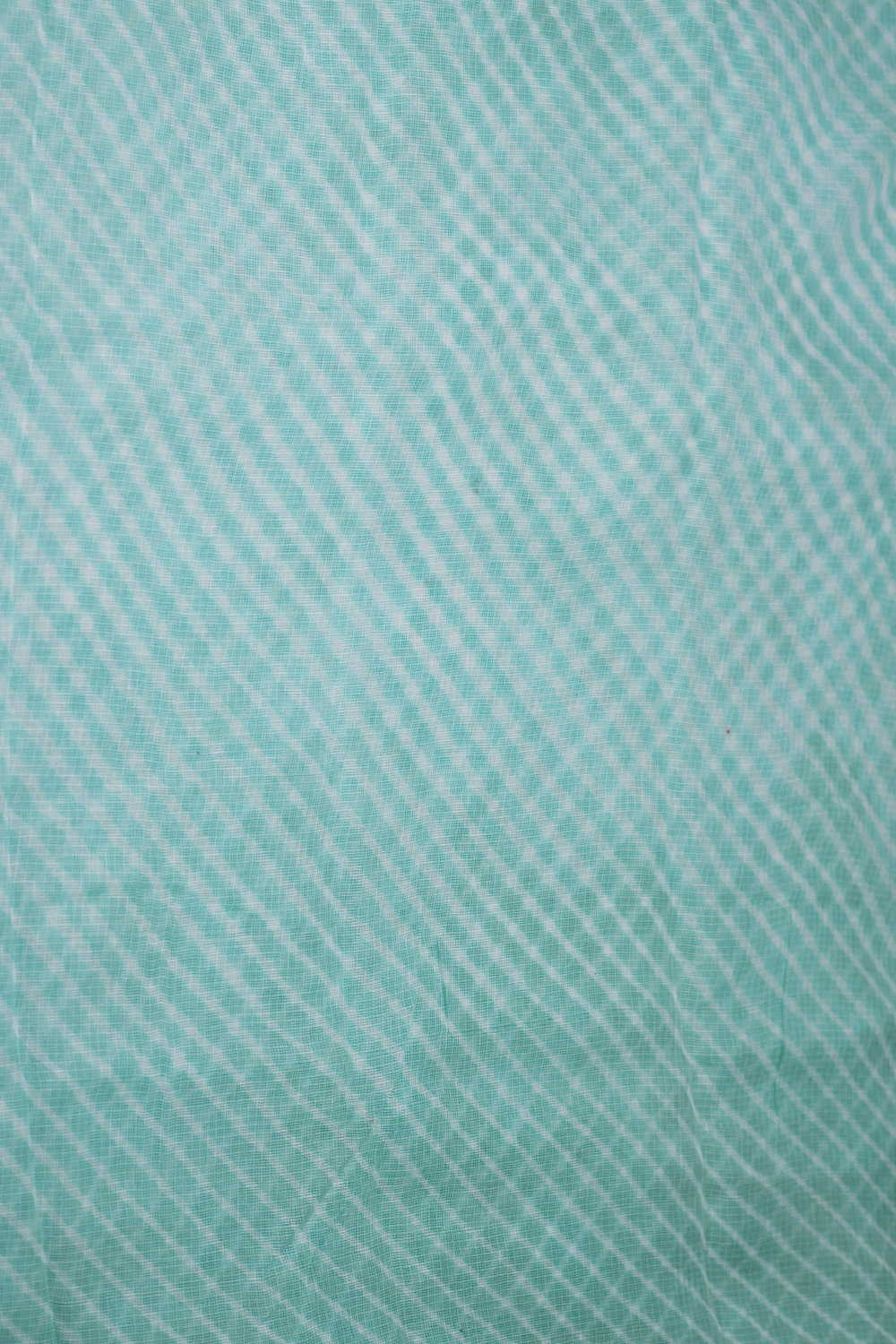 Creamy Blue Leheriya Kota Cotton Fabric - Image 4
