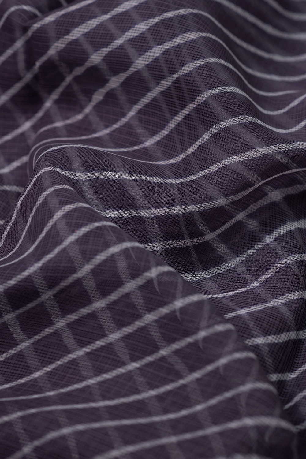Grey Leheriya Kota Cotton Fabric - Image 5