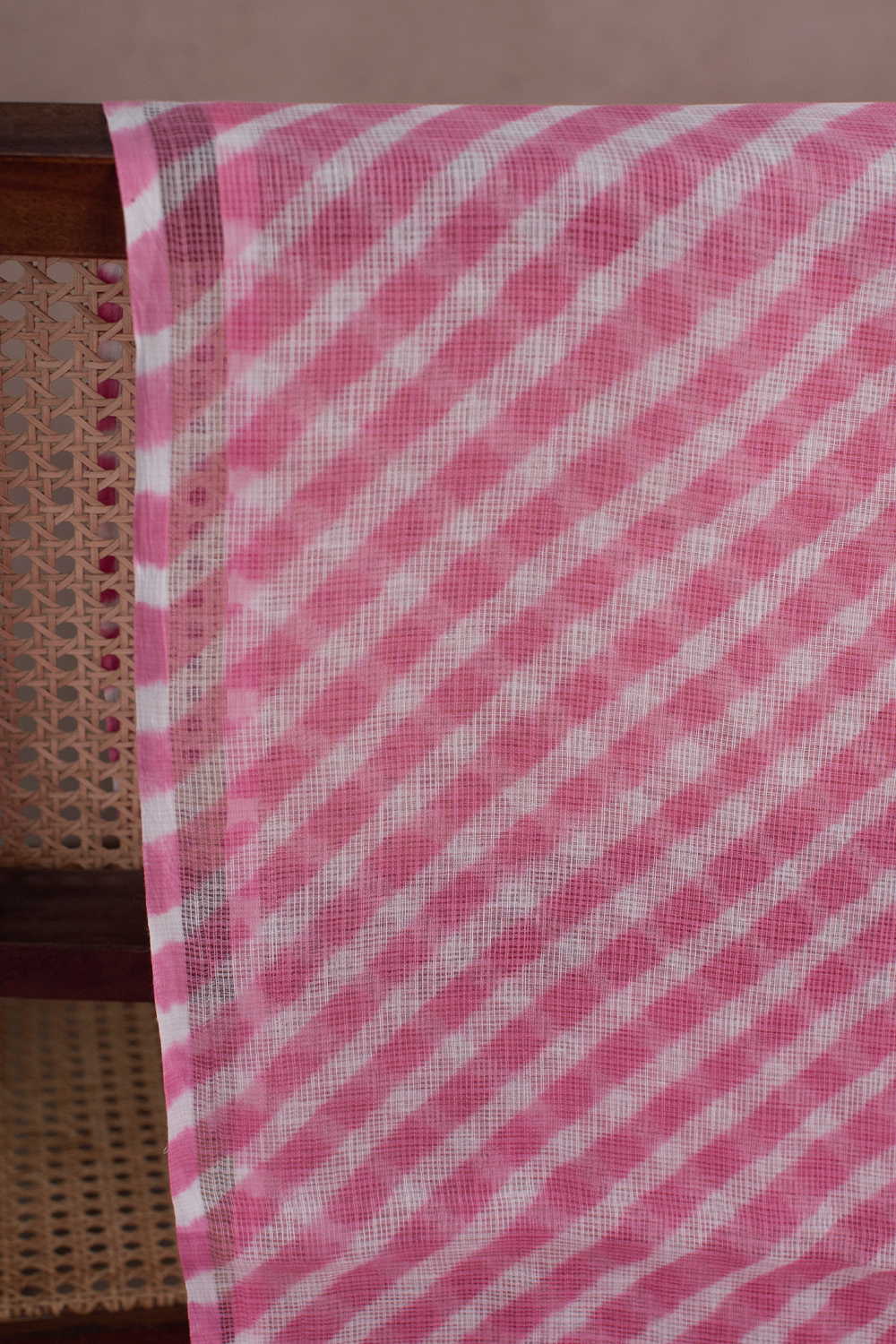 Light Pink - Leheriya Kota Cotton Fabric