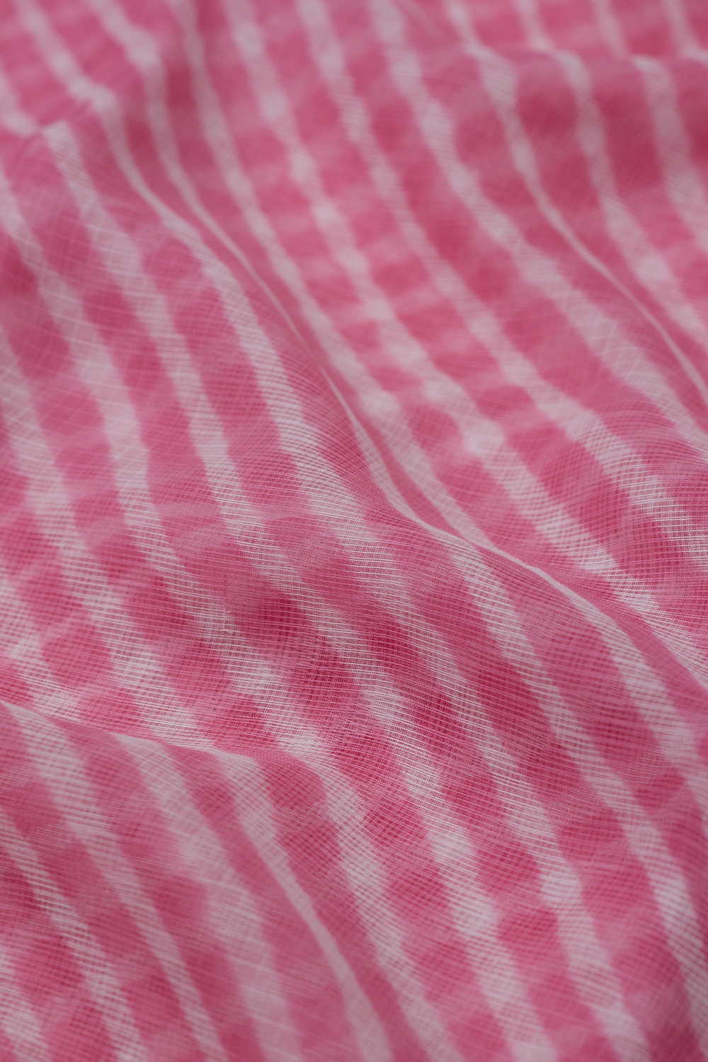 Light Pink - Leheriya Kota Cotton Fabric - Image 4