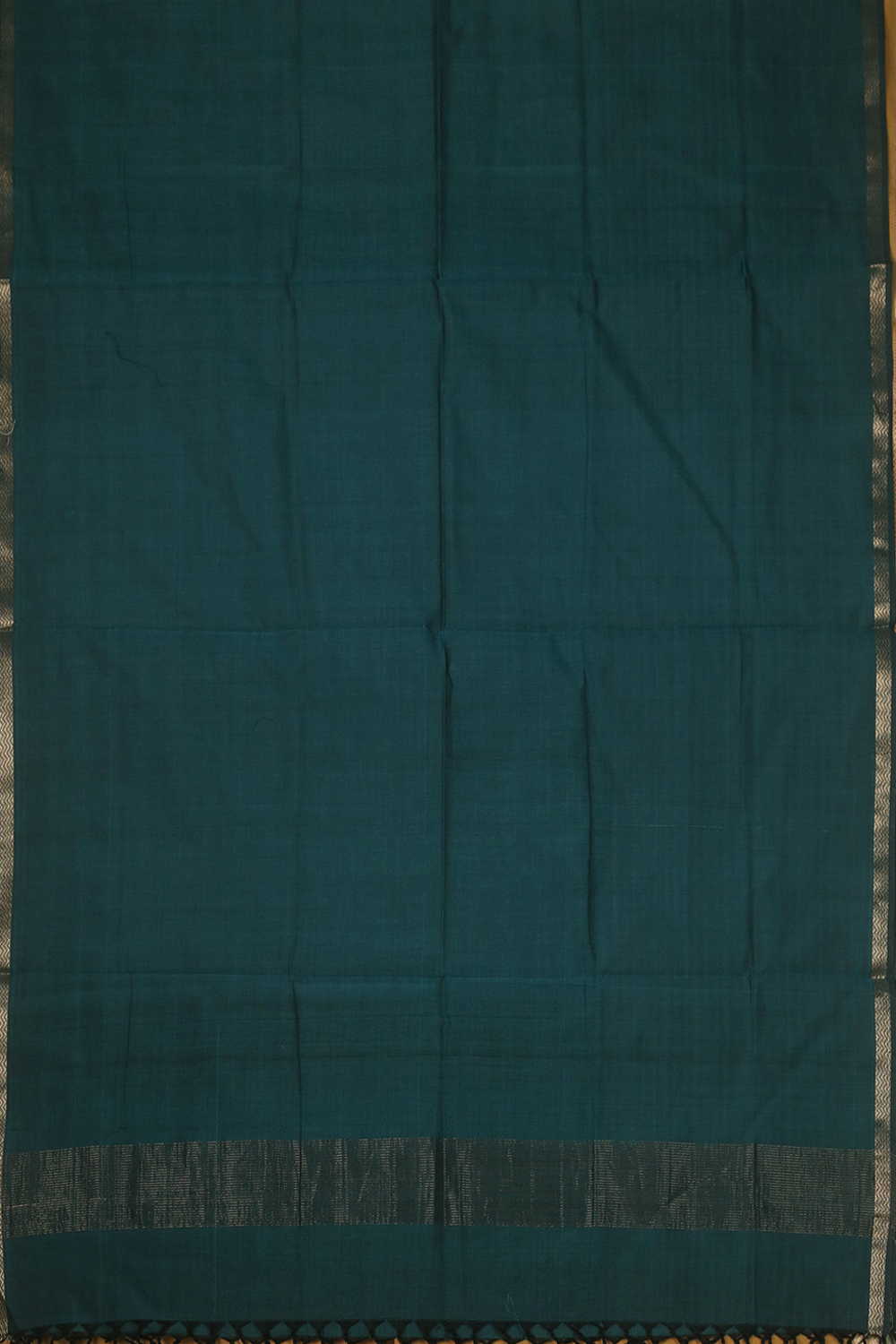 Blackish Green Maheshwari Mercerised Cotton Dupatta - Image 3