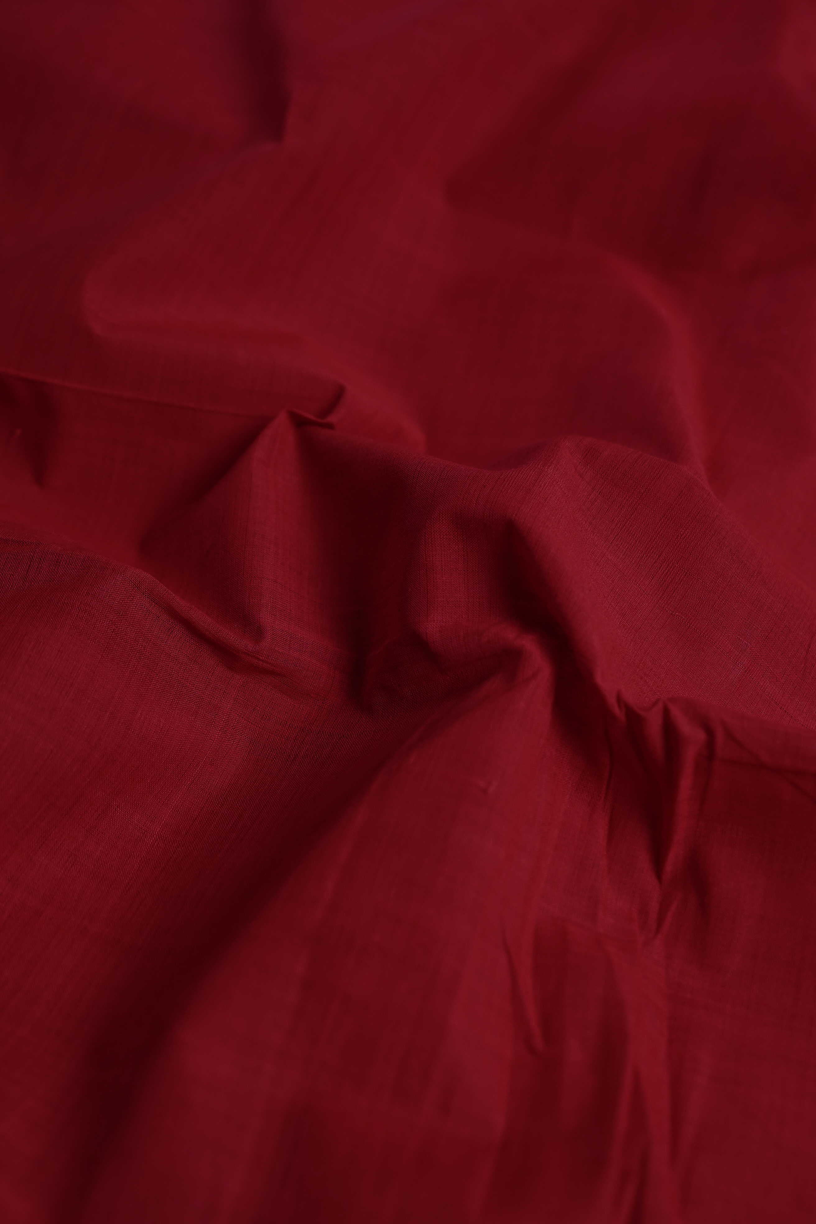 Kumkum Red Mangalagiri Cotton Fabric - Image 3