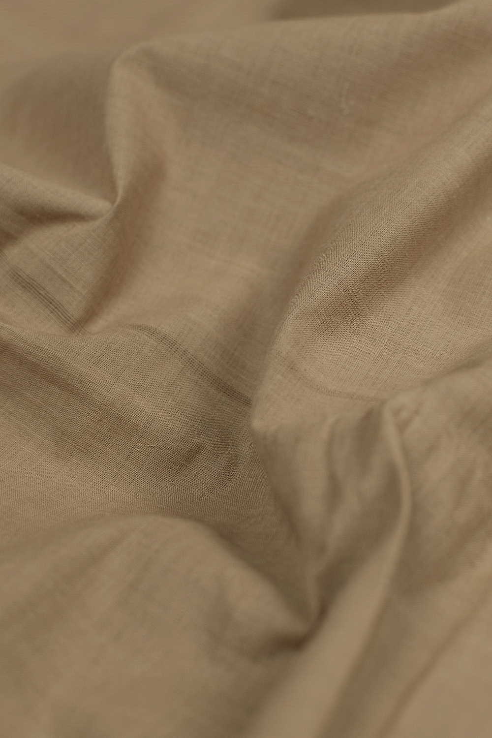 Beige Mangalagiri Cotton Fabric - Image 2