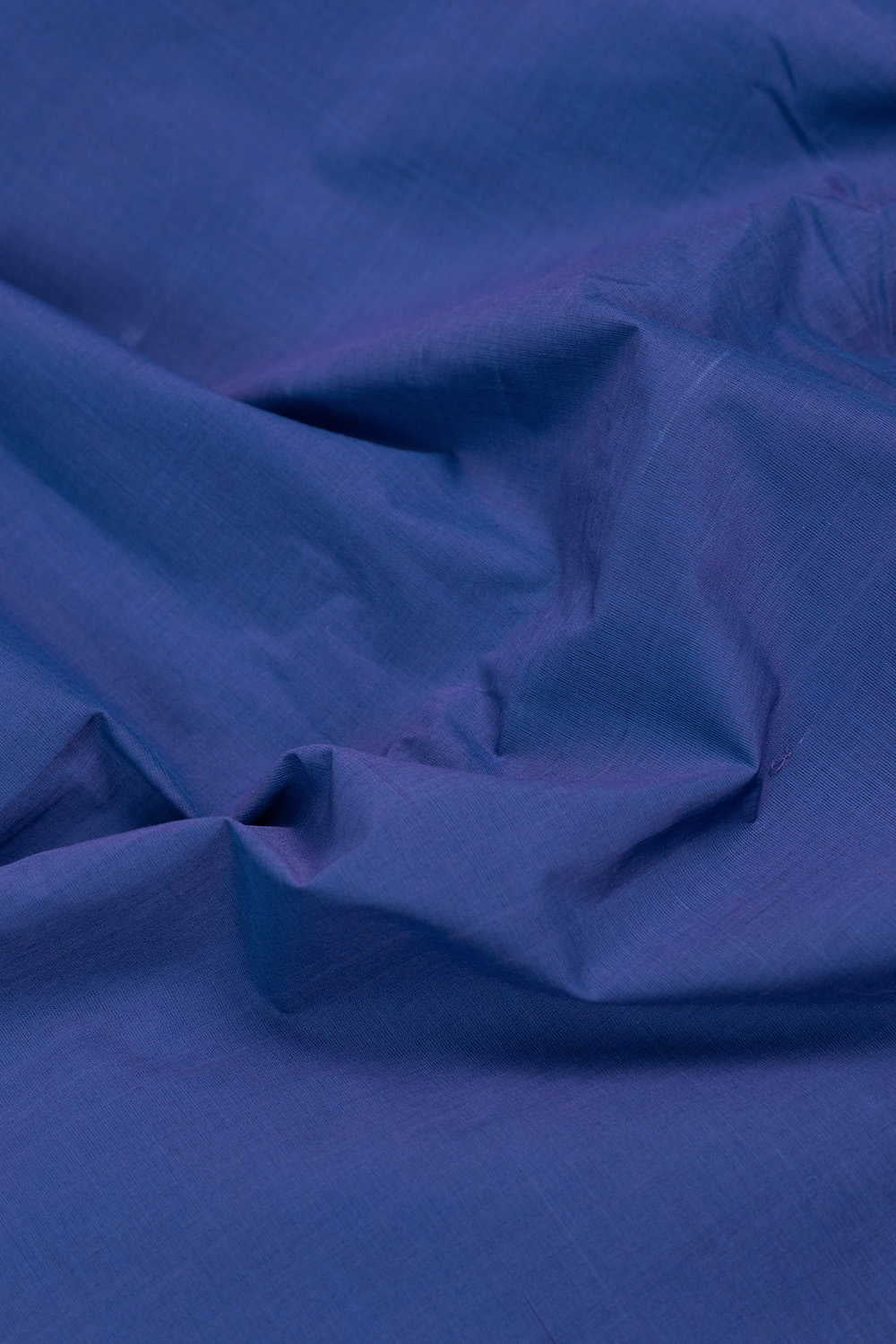 Zari Border - Purple Mangalagiri Cotton Fabric - Image 3