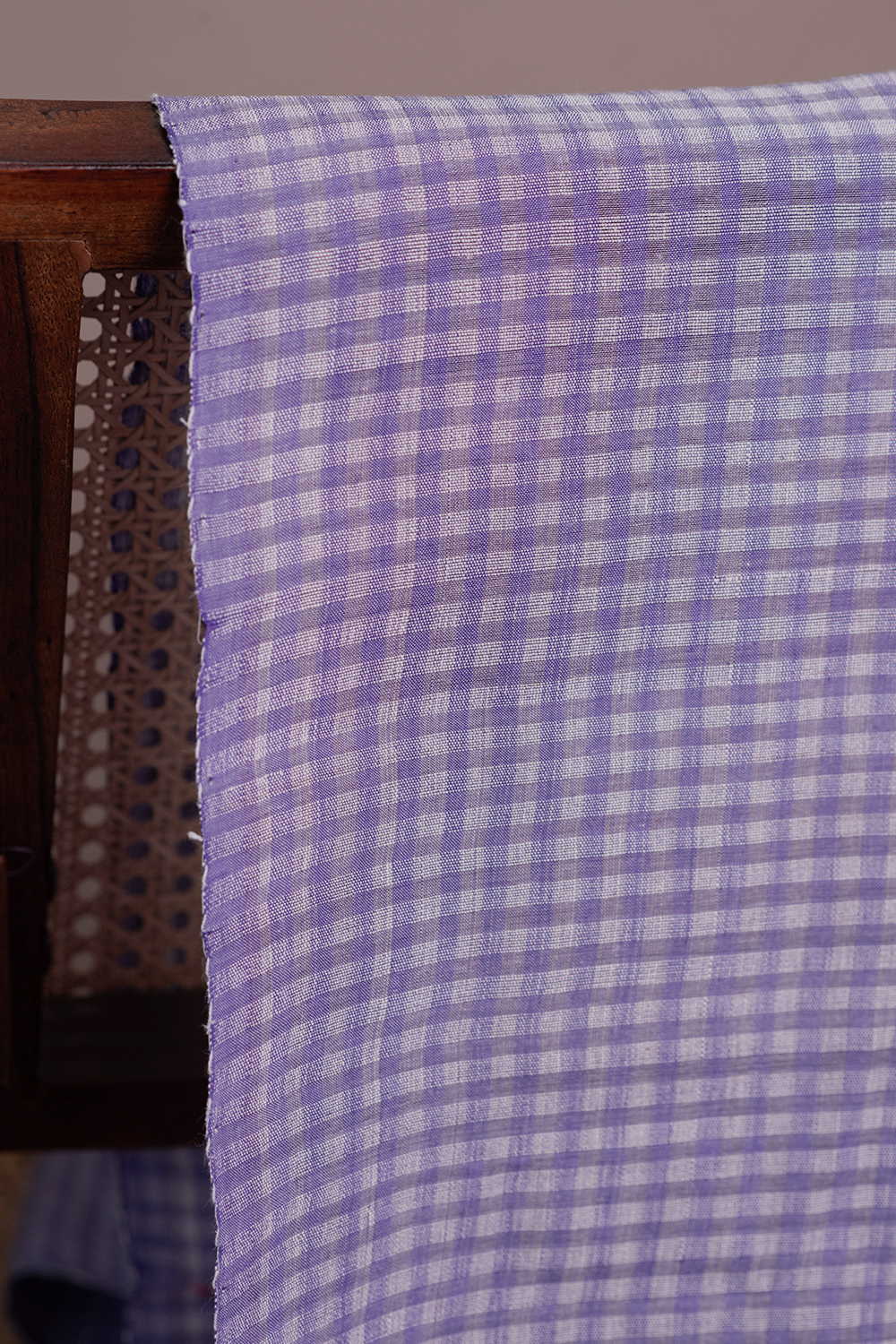 Lilac Purple Mangalagiri Cotton Fabric