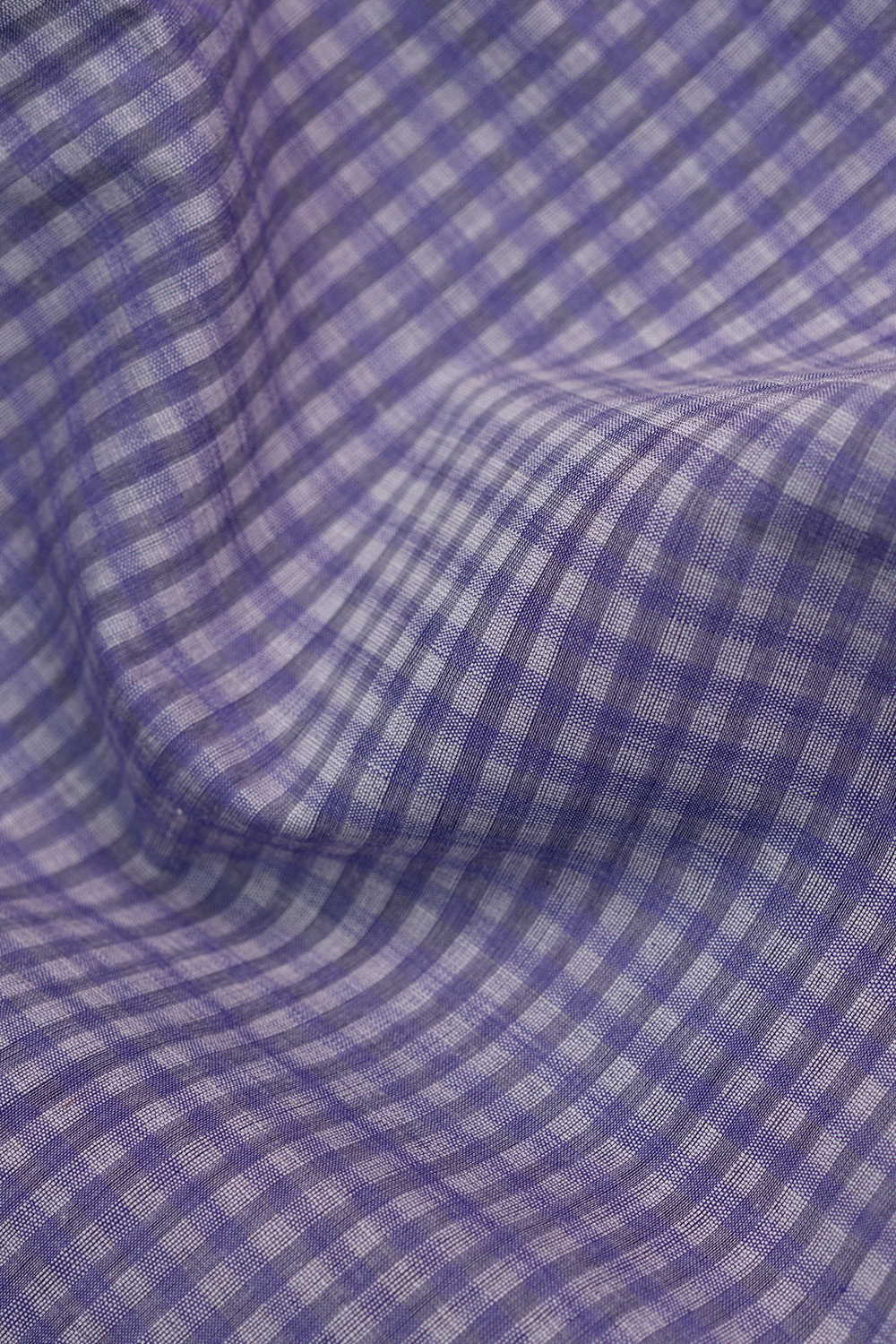 Lilac Purple Mangalagiri Cotton Fabric - Image 3
