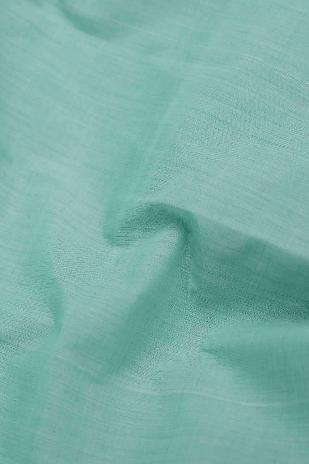 Pastel Green Mangalagiri Cotton Fabric - Image 3
