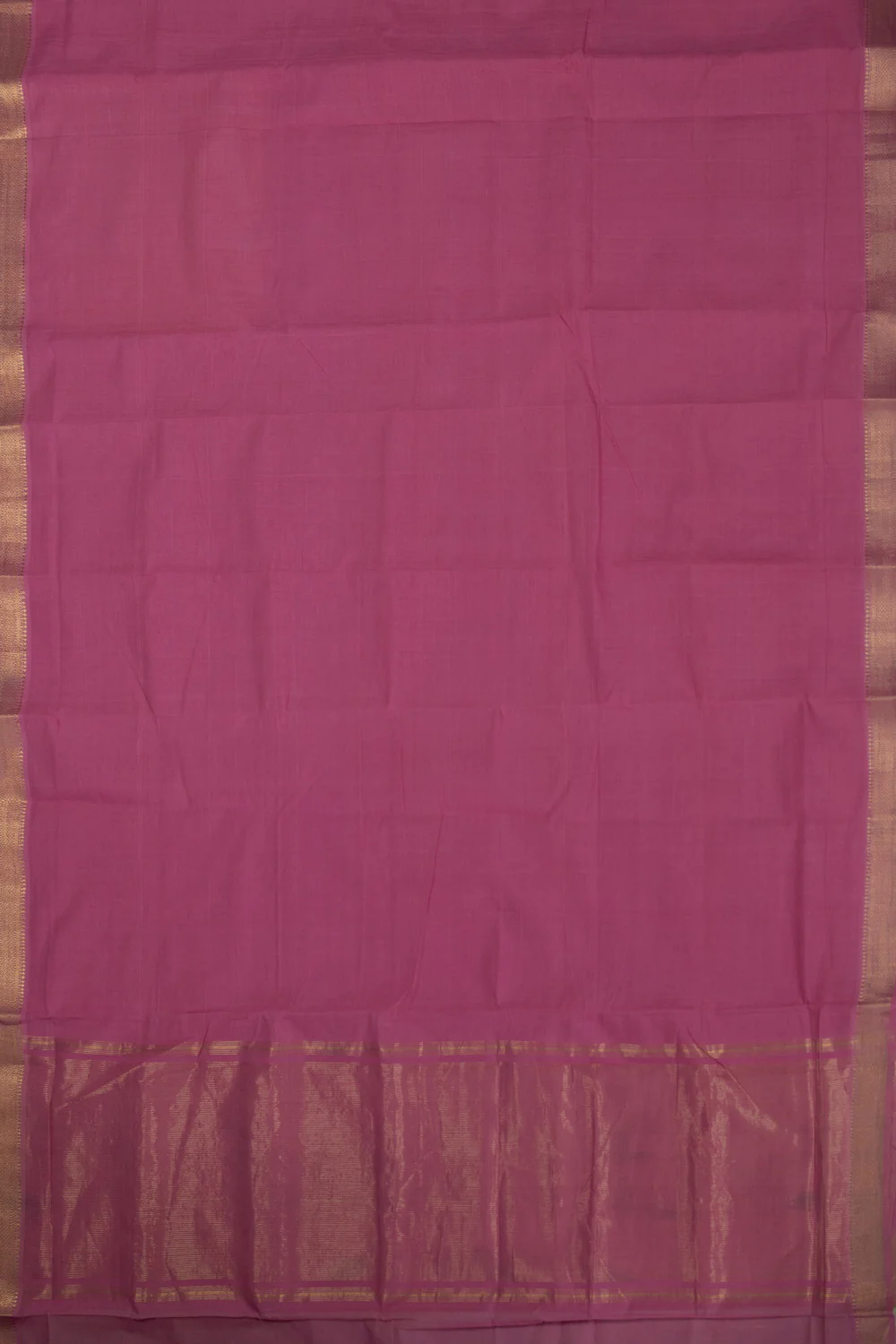 Flamingo Pink Mangalagiri Cotton saree - Image 2