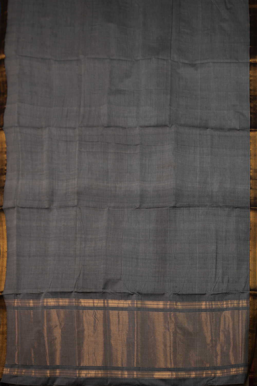 Grey Mangalagiri Cotton Saree - Image 2