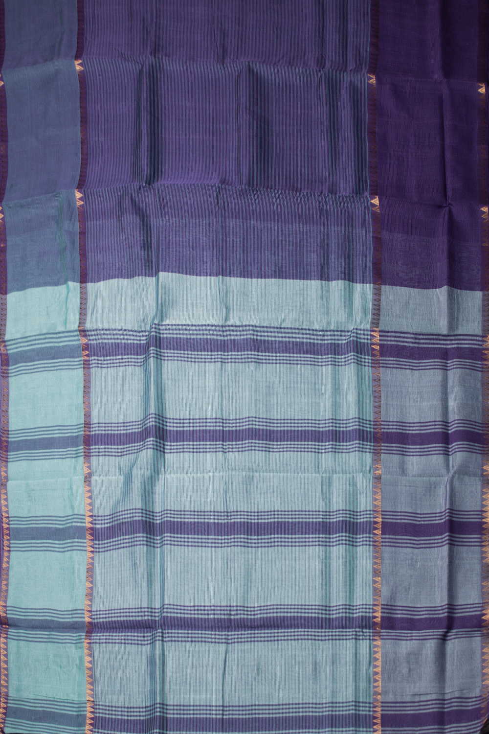 Violet Mangalagiri Silk Cotton saree - Image 2
