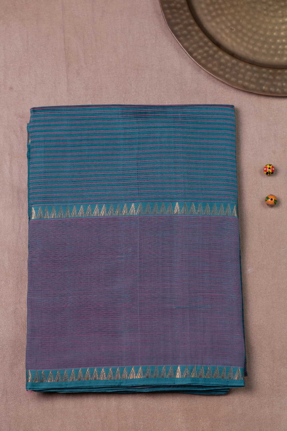 Pale Green Mangalagiri Silk Cotton saree
