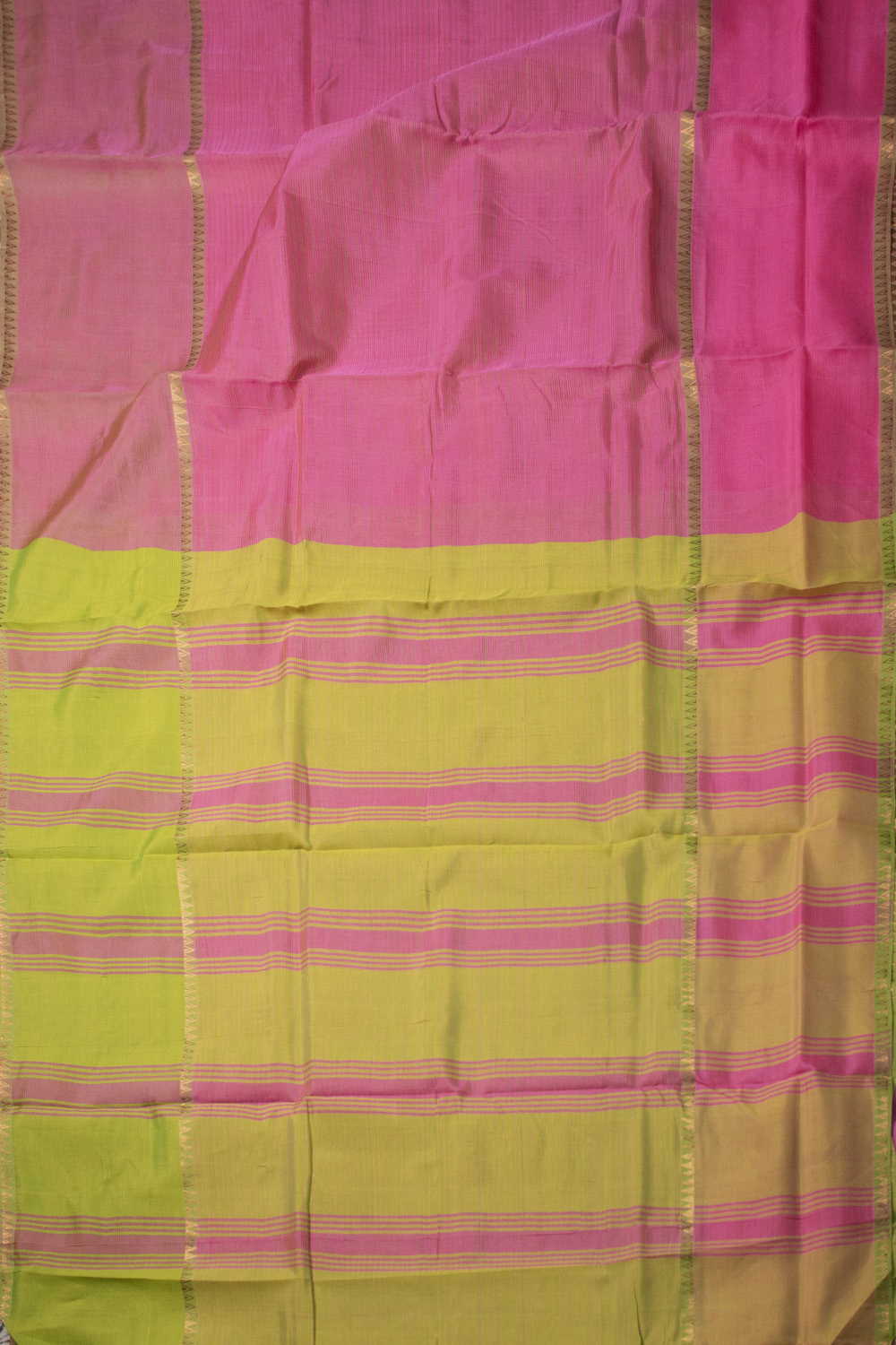 Faded Pink Mangalagiri Silk Cotton saree - Image 2