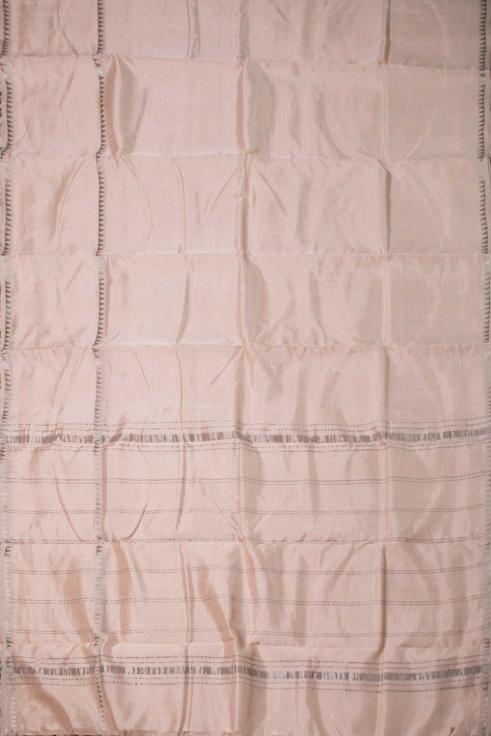Shimmery Peach Mangalagiri Silk Cotton saree - Image 2