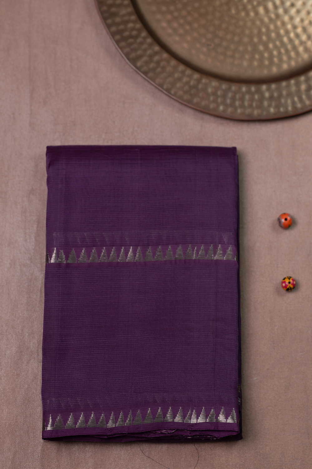Shade of Purple Mangalagiri Silk Cotton saree