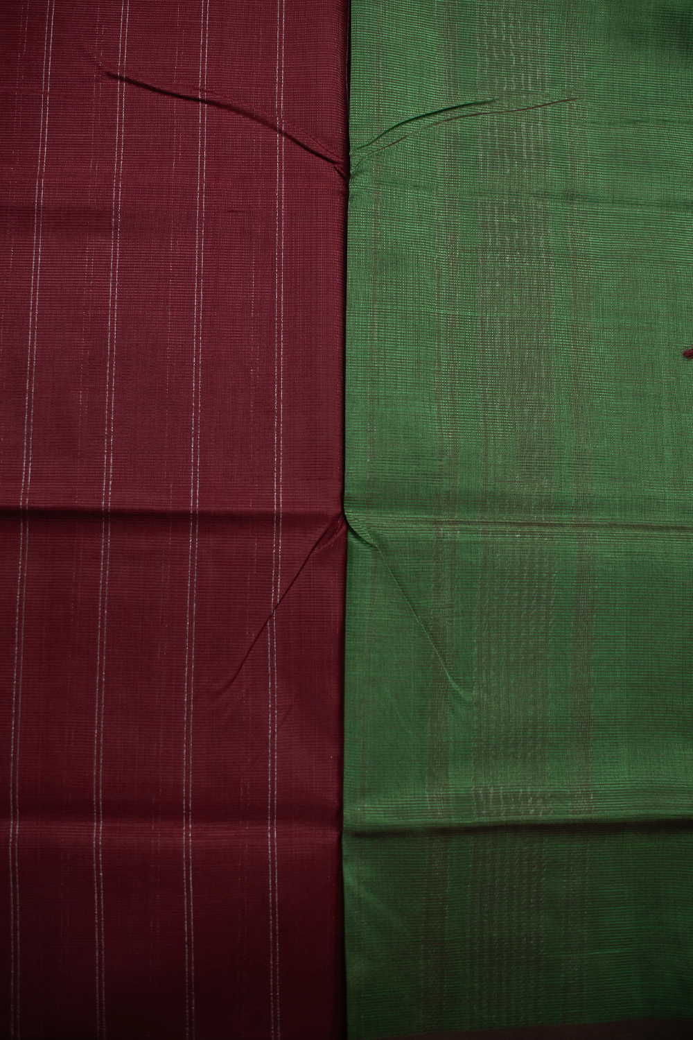 Classic Maroon Mangalagiri Silk Cotton saree - Image 4
