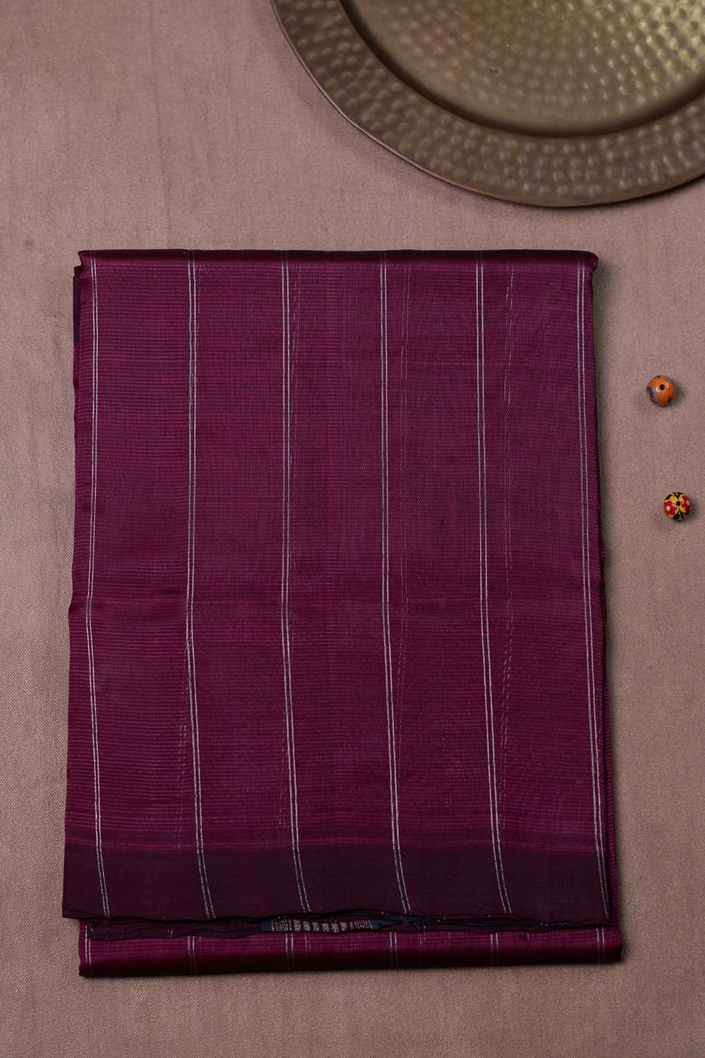 Purple Mangalagiri Silk Cotton saree