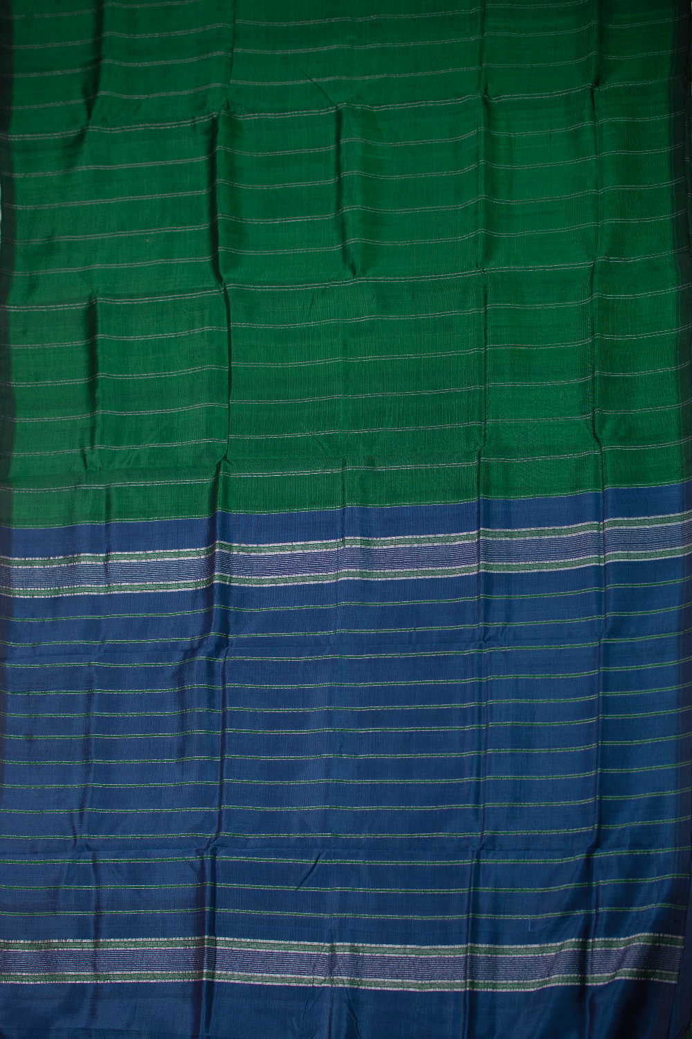 Green Mangalagiri Silk Cotton saree - Image 2