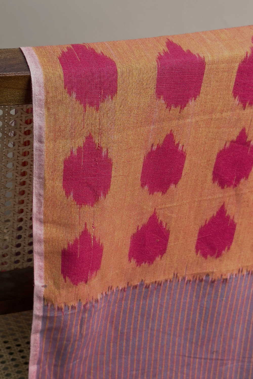 Multi - Colored Pattern Ikat Cotton Fabric - 1.6m