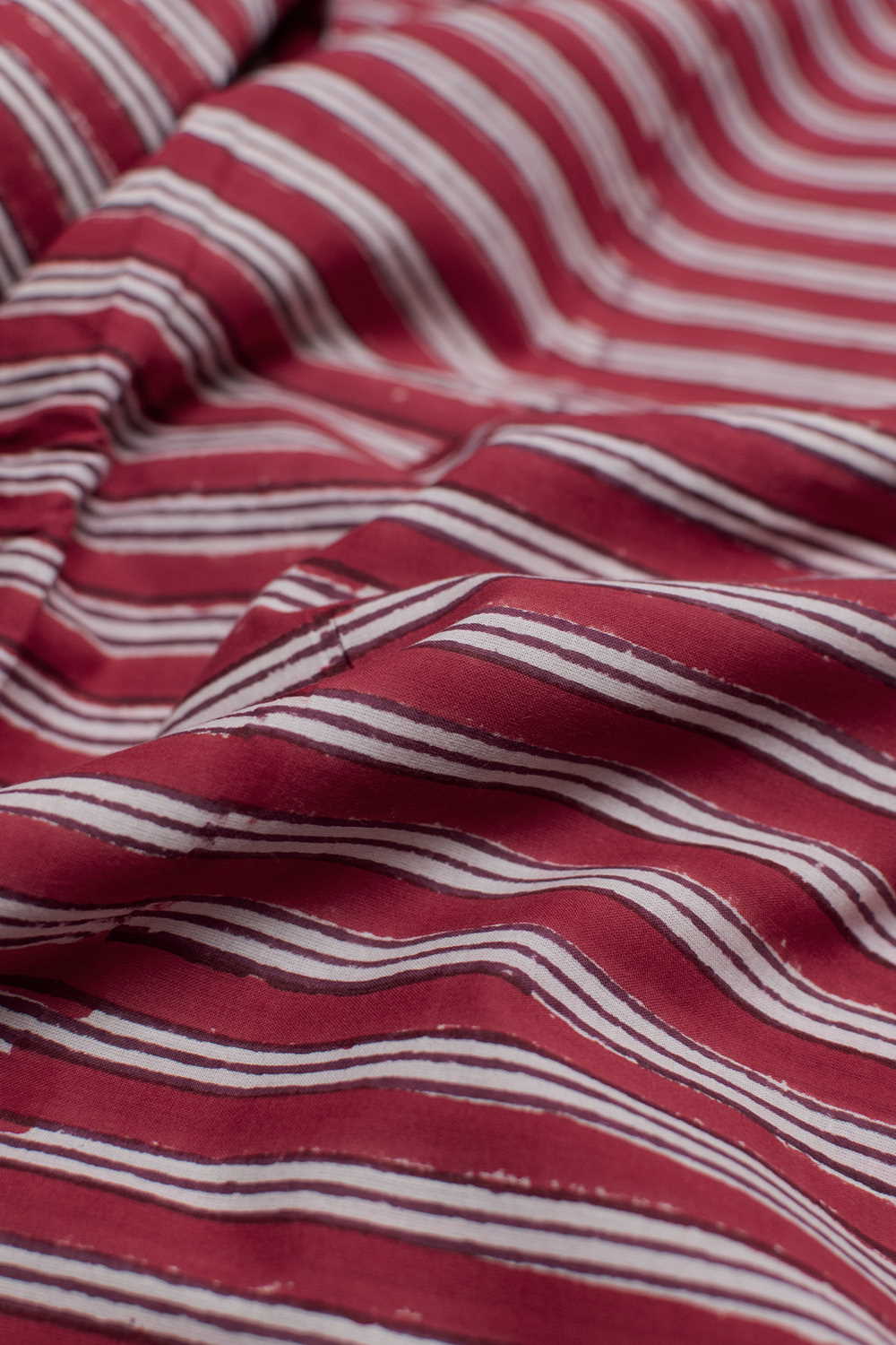 Stripe Pattern Sanganeri Cotton Fabric-1.1m - Image 2