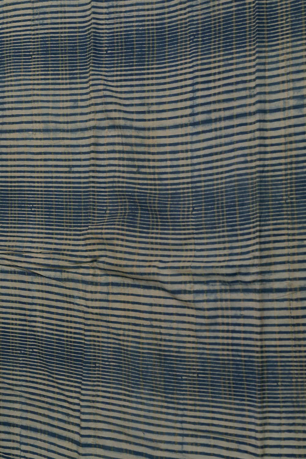 Subdued Blue with Checks Ajrak Cotton Fabric - 1m - Image 4