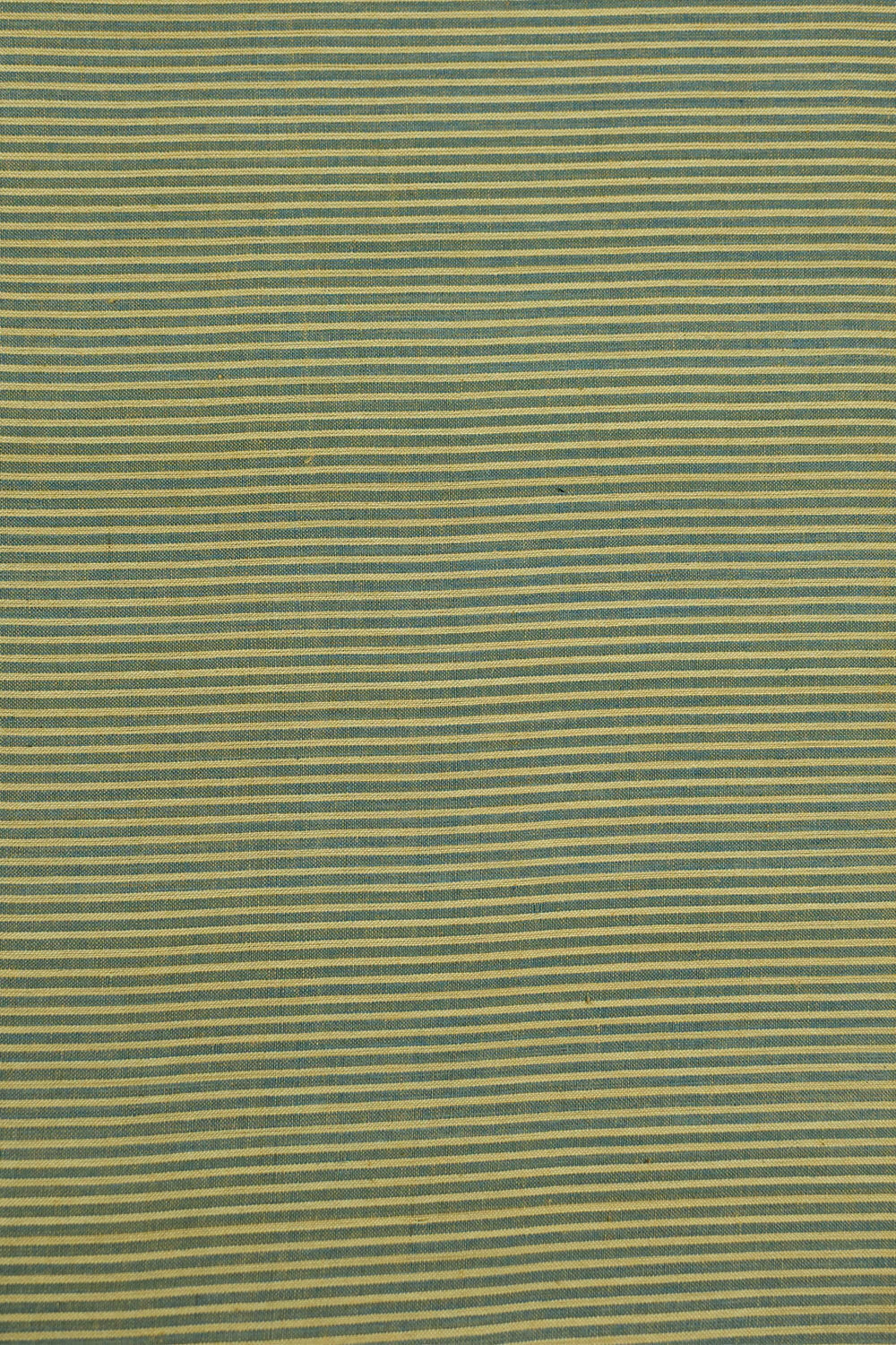 Baby Blue Stripes Natural Dyed Handwoven Cotton Fabric - 1.2m - Image 3