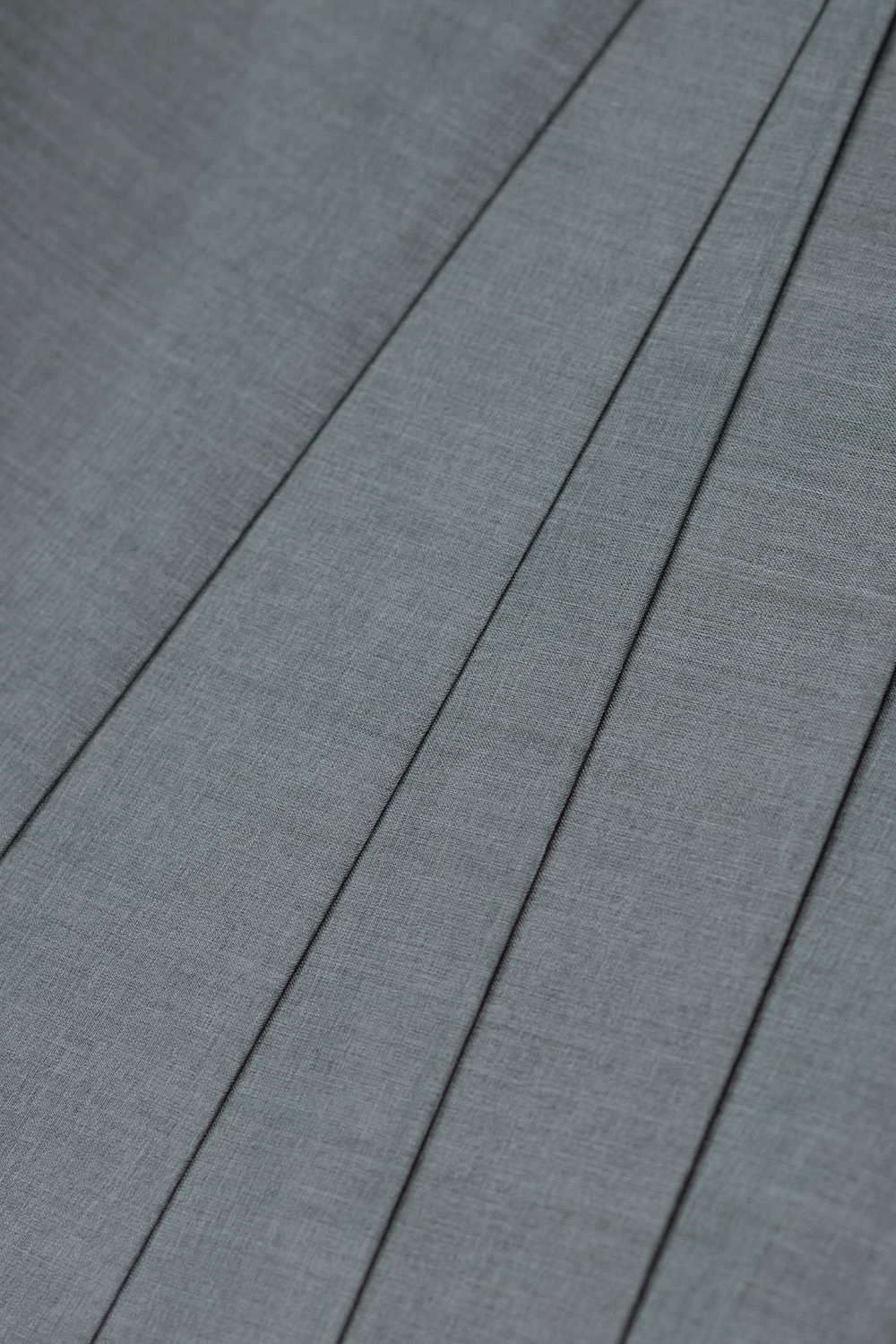 Slate Grey Handwoven Tussar Silk Fabric - 1.95m - Image 2