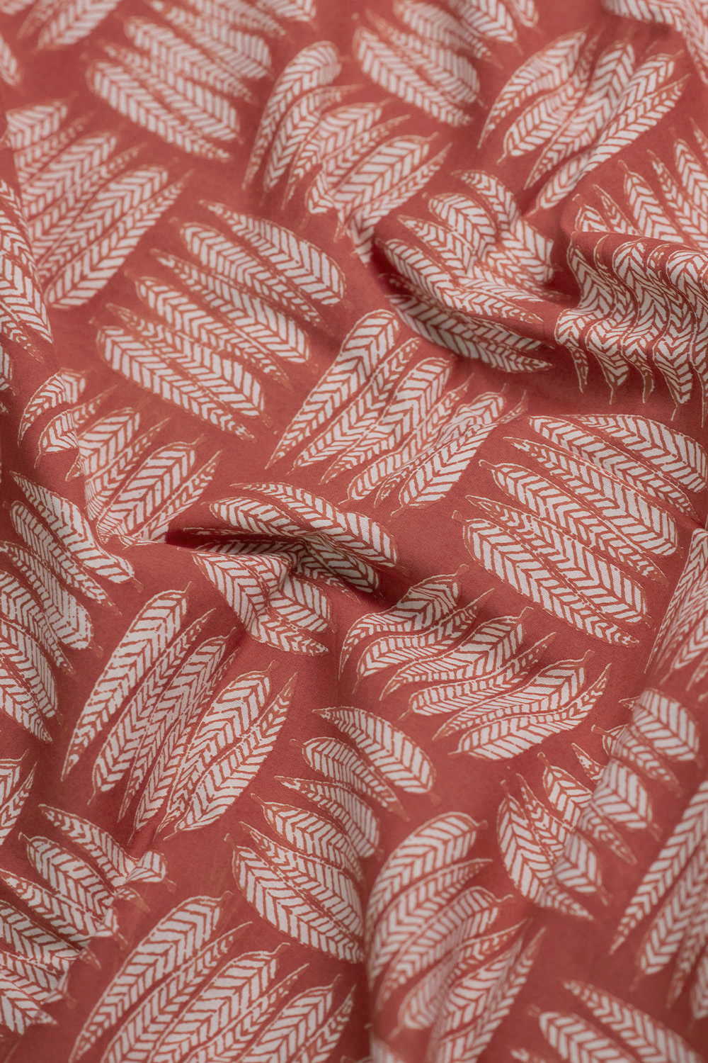 Leaf Pattern Bagru Cotton Fabric-0.5 m - Image 3