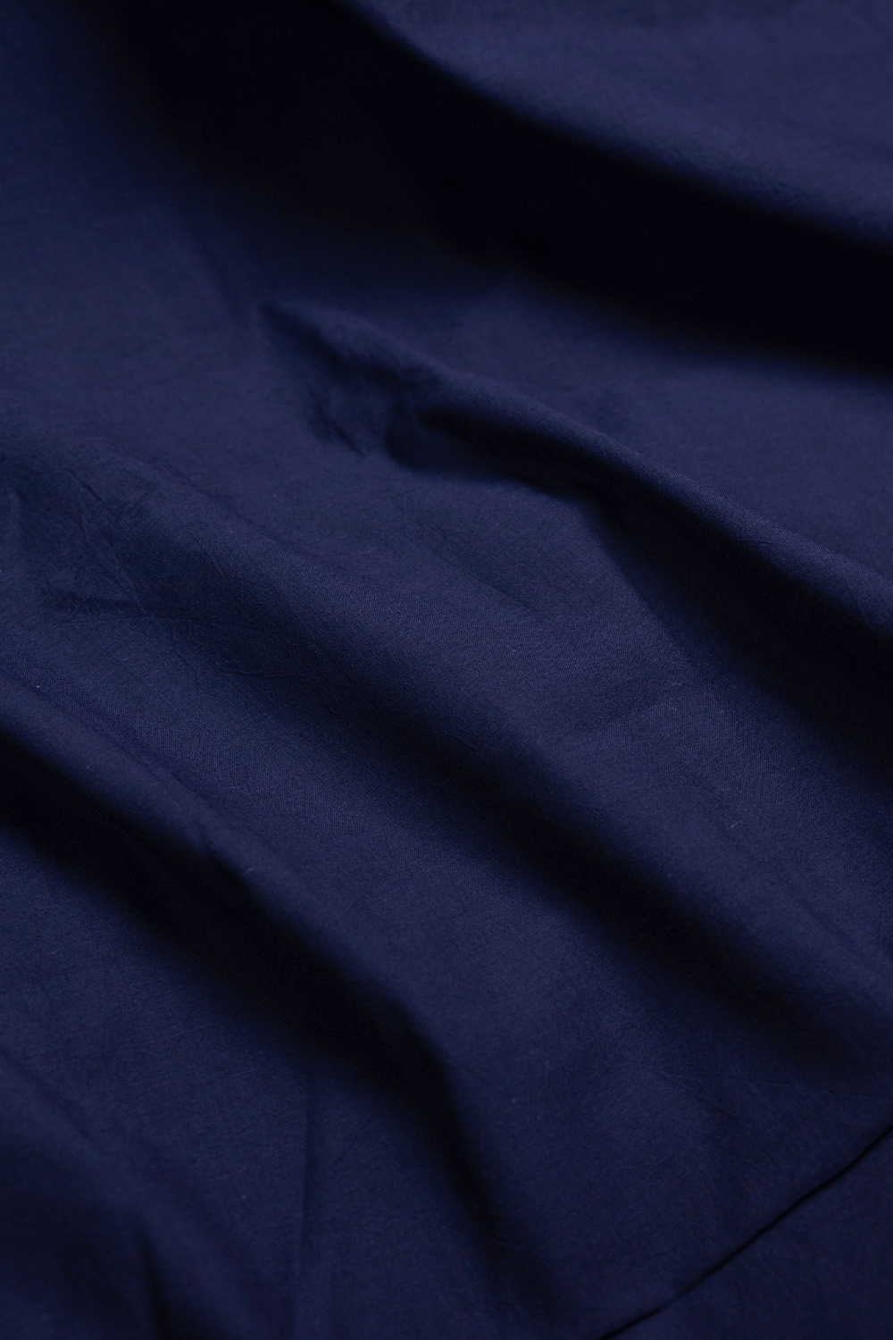 Plain Blue Handwoven Cotton Fabric-0.65 m - Image 3
