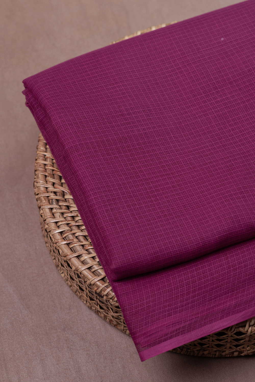 Deep Pink Kota Cotton Fabric-0.9 m