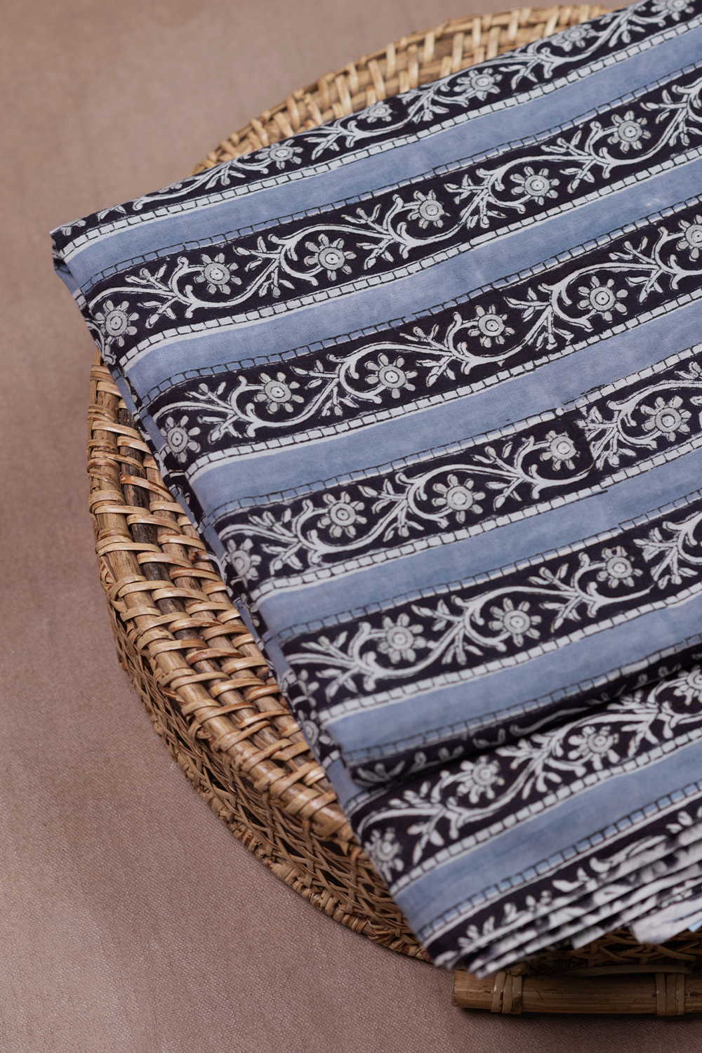 FloraTrail Sanganeri Cotton Fabric - 0.8m