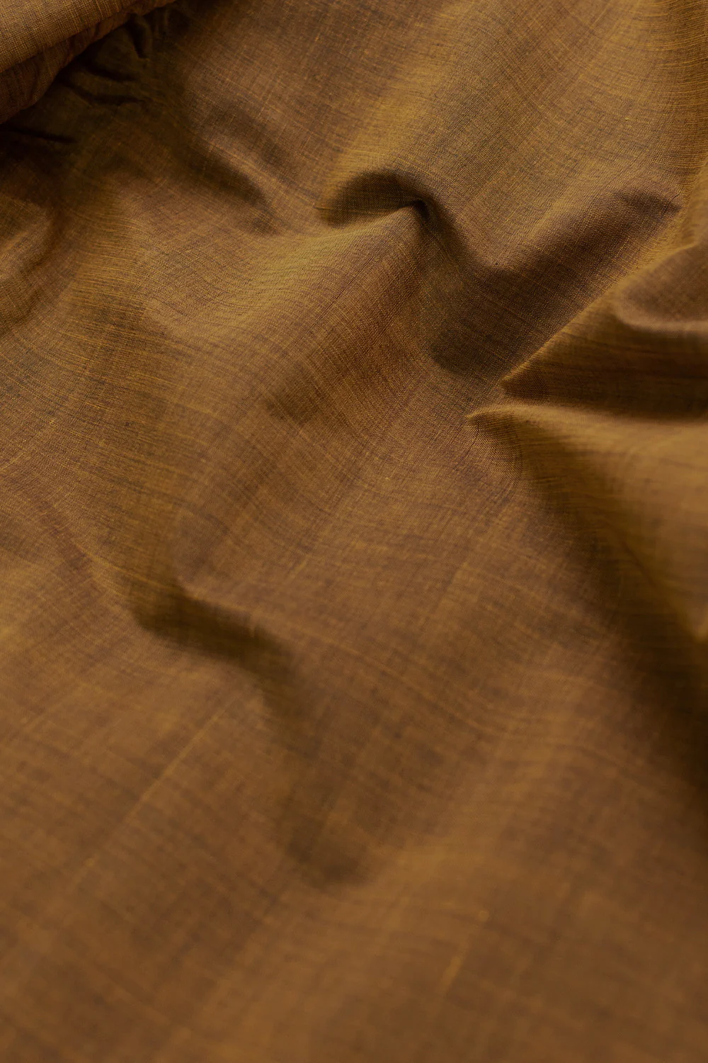 Yellowish Black Mangalagiri Cotton Fabric-0.55 m - Image 2