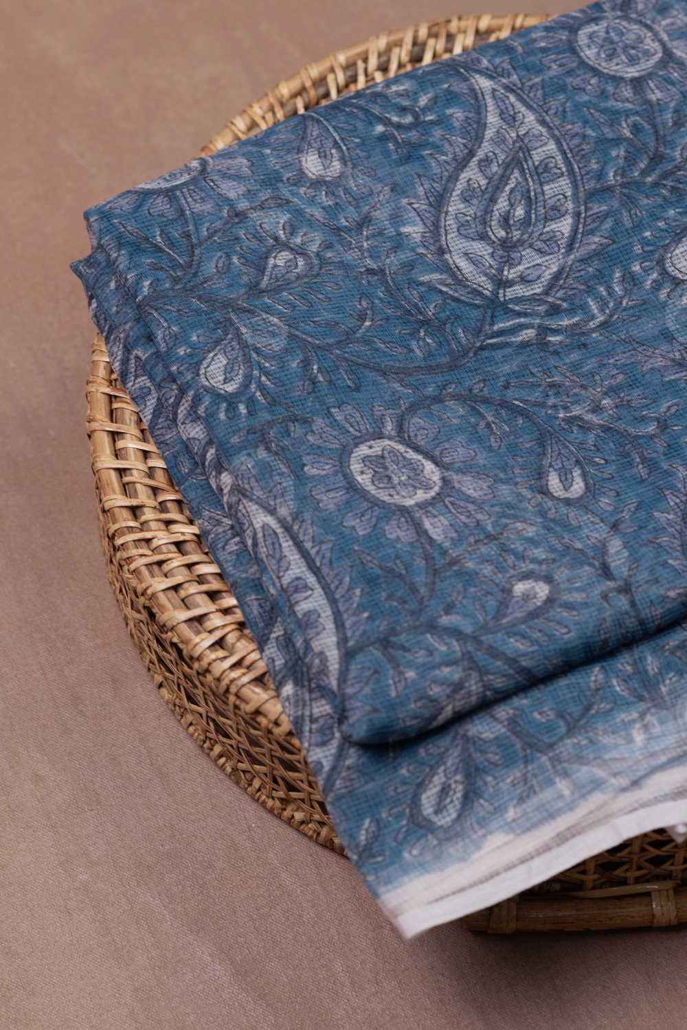 Light Blue Kota Cotton Fabric - 1m