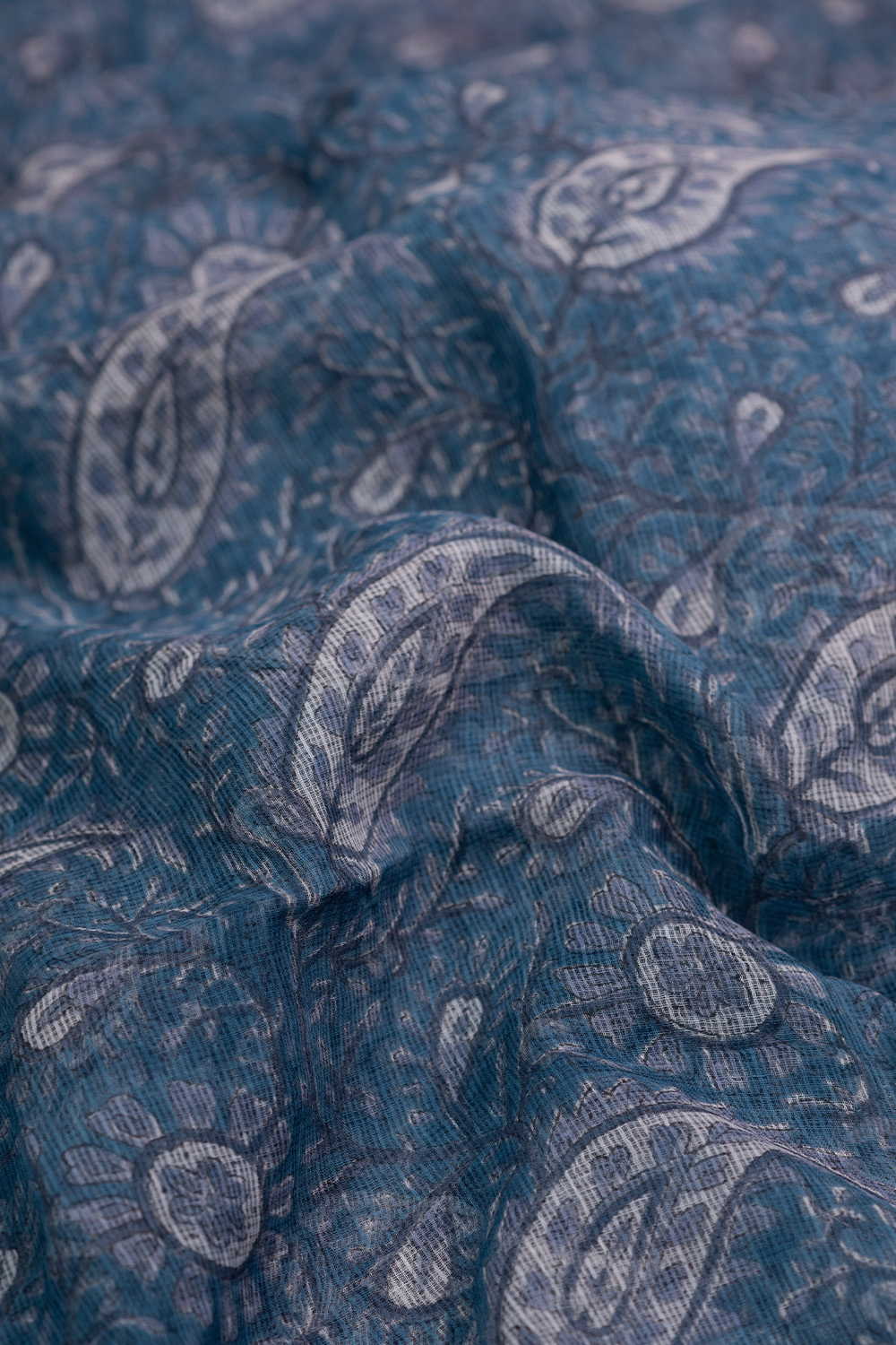 Light Blue Kota Cotton Fabric - 1m - Image 3